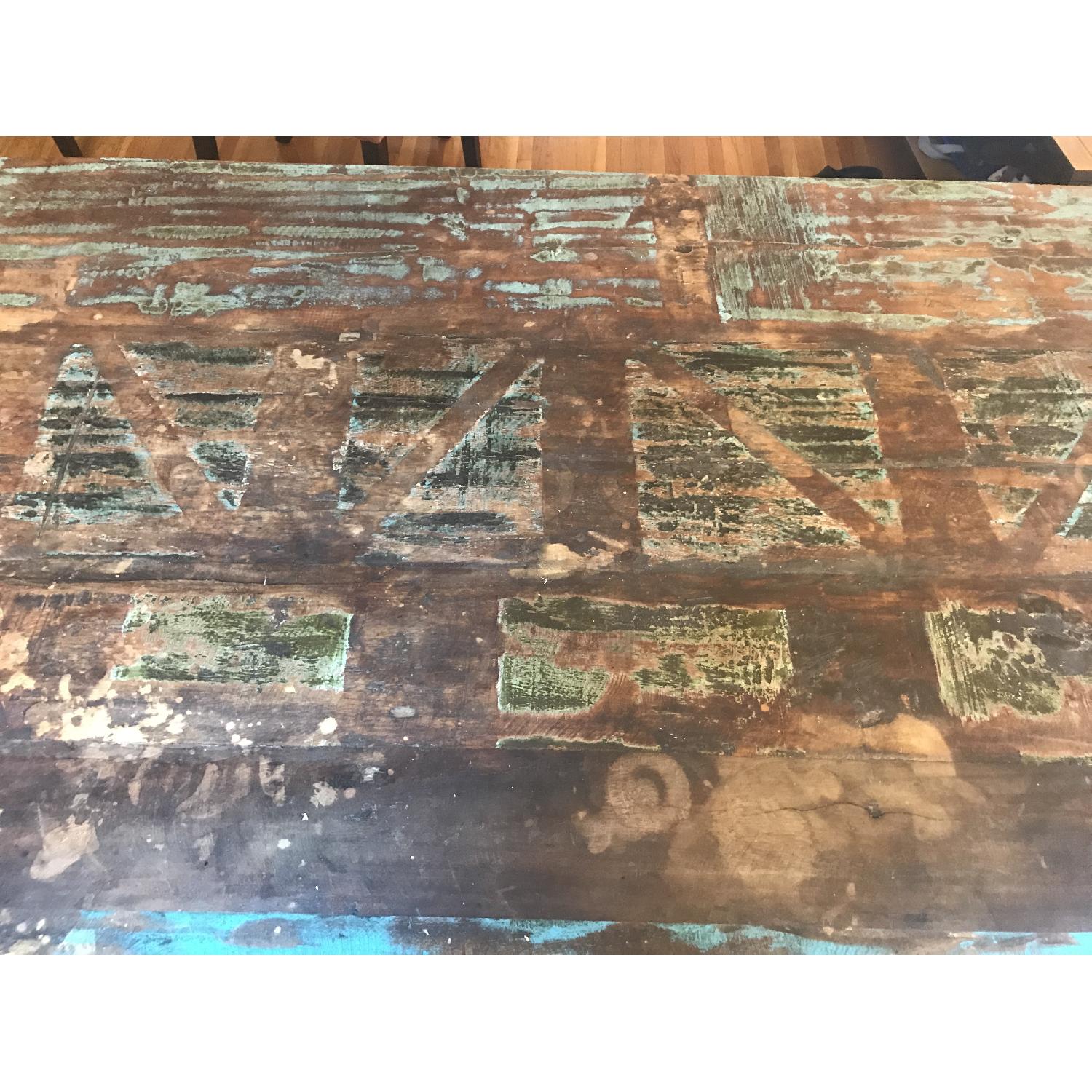 Wayfair Whitetop Reclaimed Wood Dining Table & Dining Bench - image-5