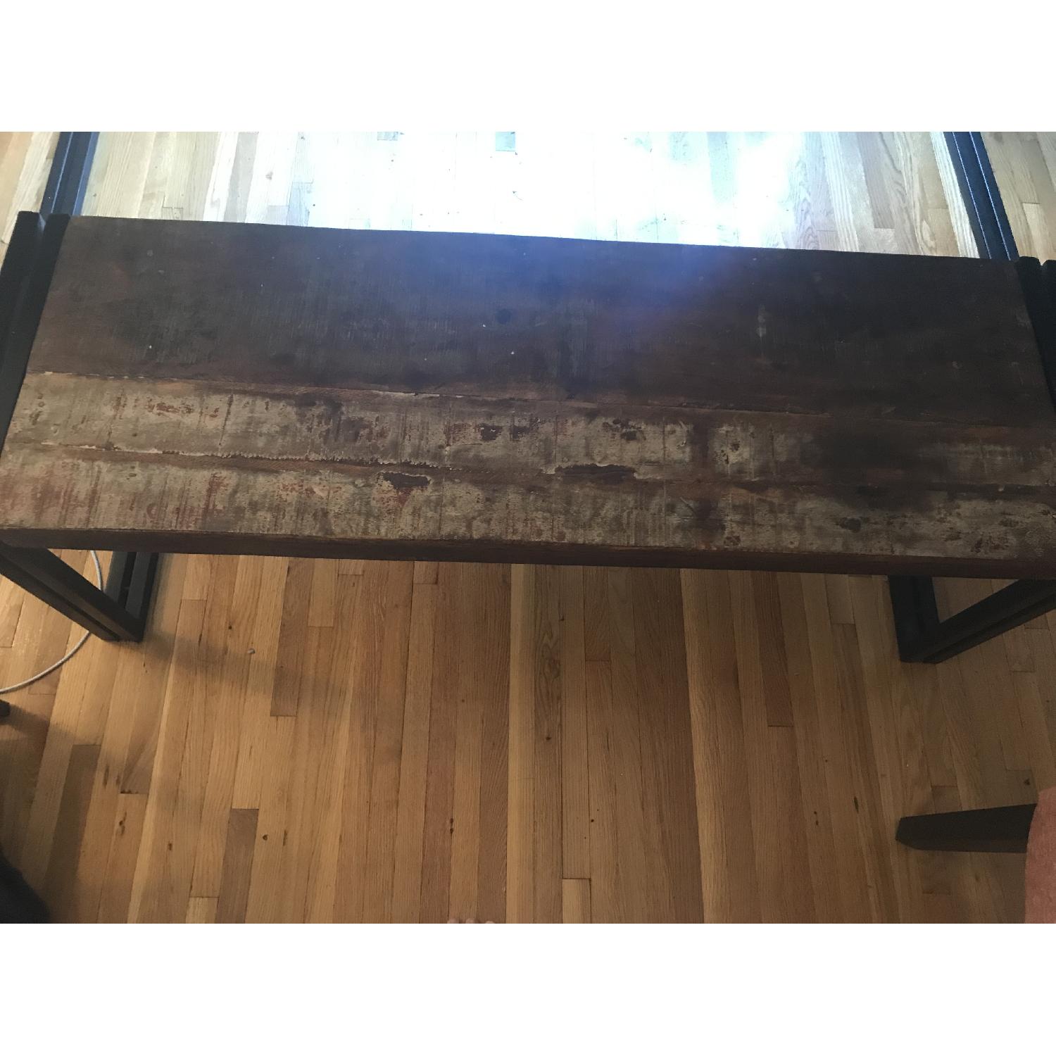 Wayfair Whitetop Reclaimed Wood Dining Table & Dining Bench - image-6