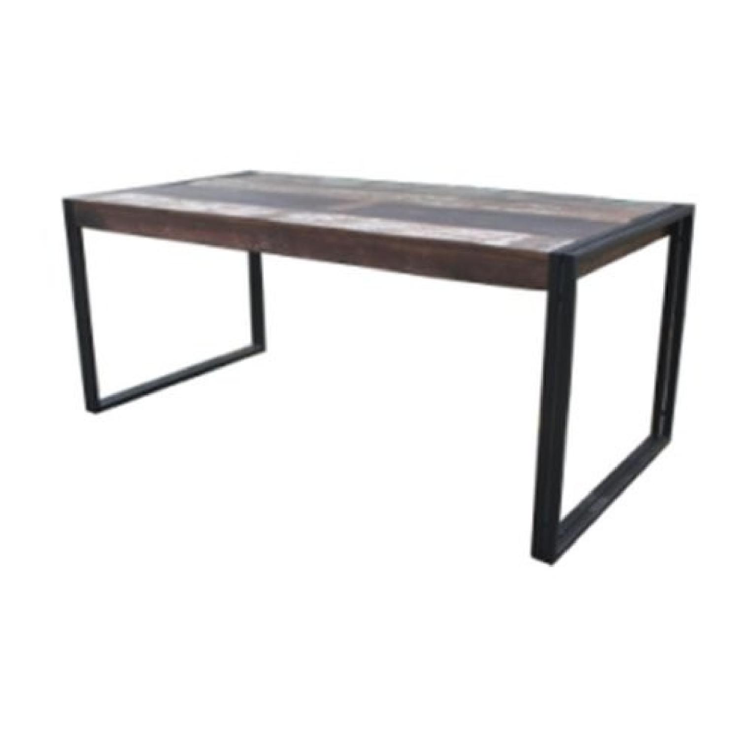 Wayfair Whitetop Reclaimed Wood Dining Table & Dining Bench - image-8