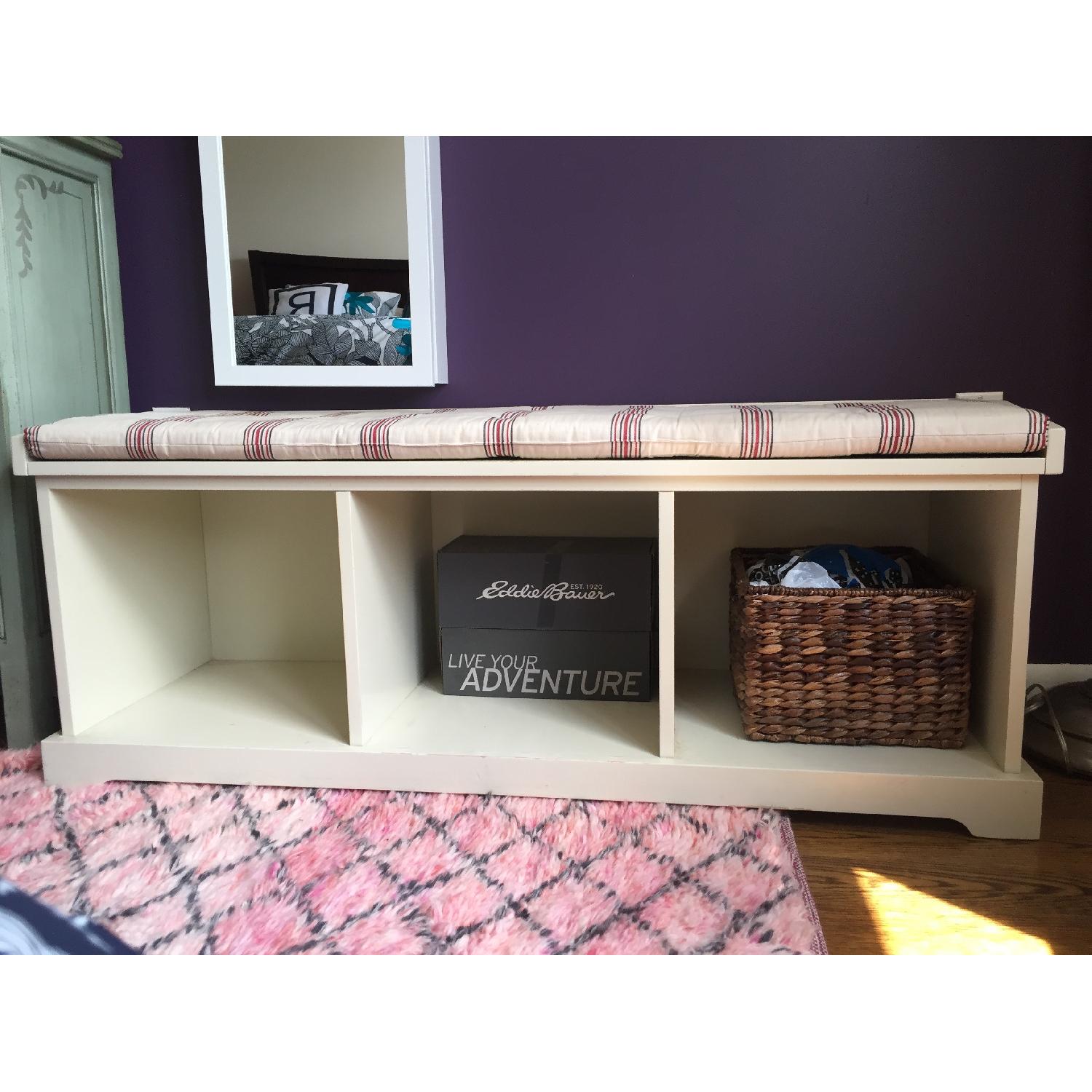 Pottery Barn Samantha Entry Bench & Cushion - image-4