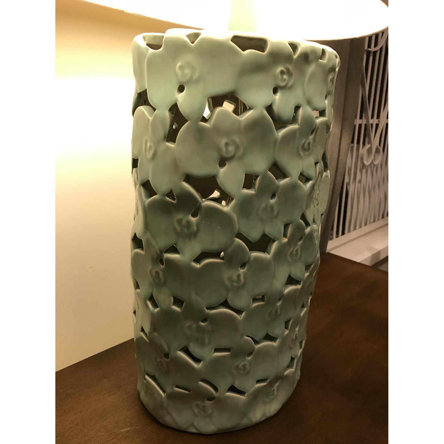 Ceramic Teal Lamp - image-3