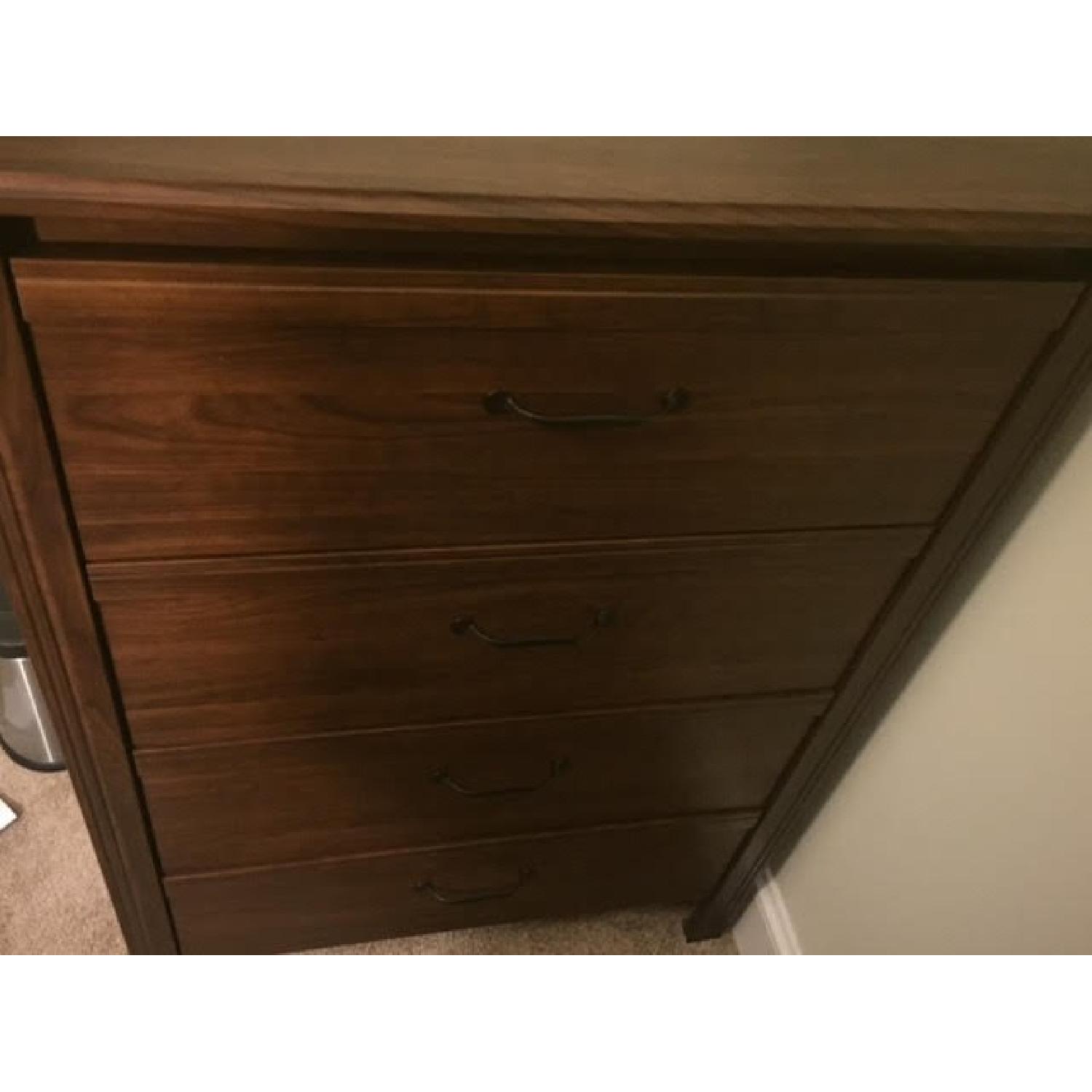 Ikea Brusali Queen Bed Frame + Night Stand + Dresser - image-7