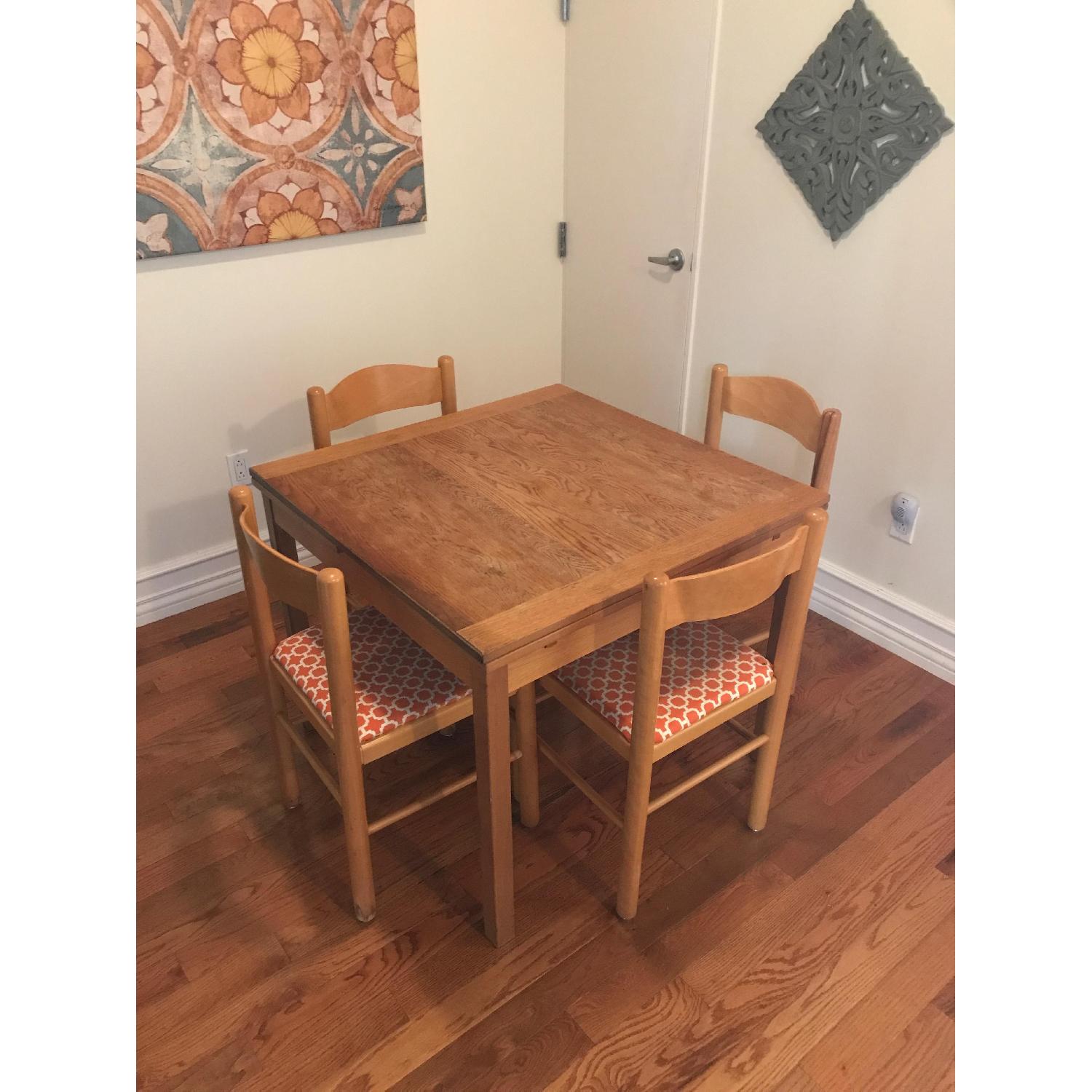 Square Dining Table w/ 4 Chairs - image-1