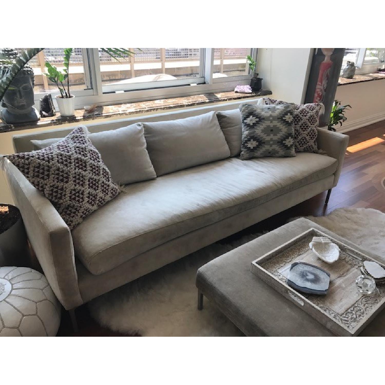 ABC Carpet and Home Velvet Sofa - image-1