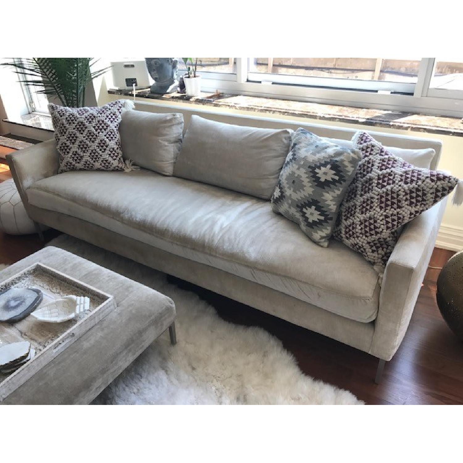 ABC Carpet and Home Velvet Sofa - image-2