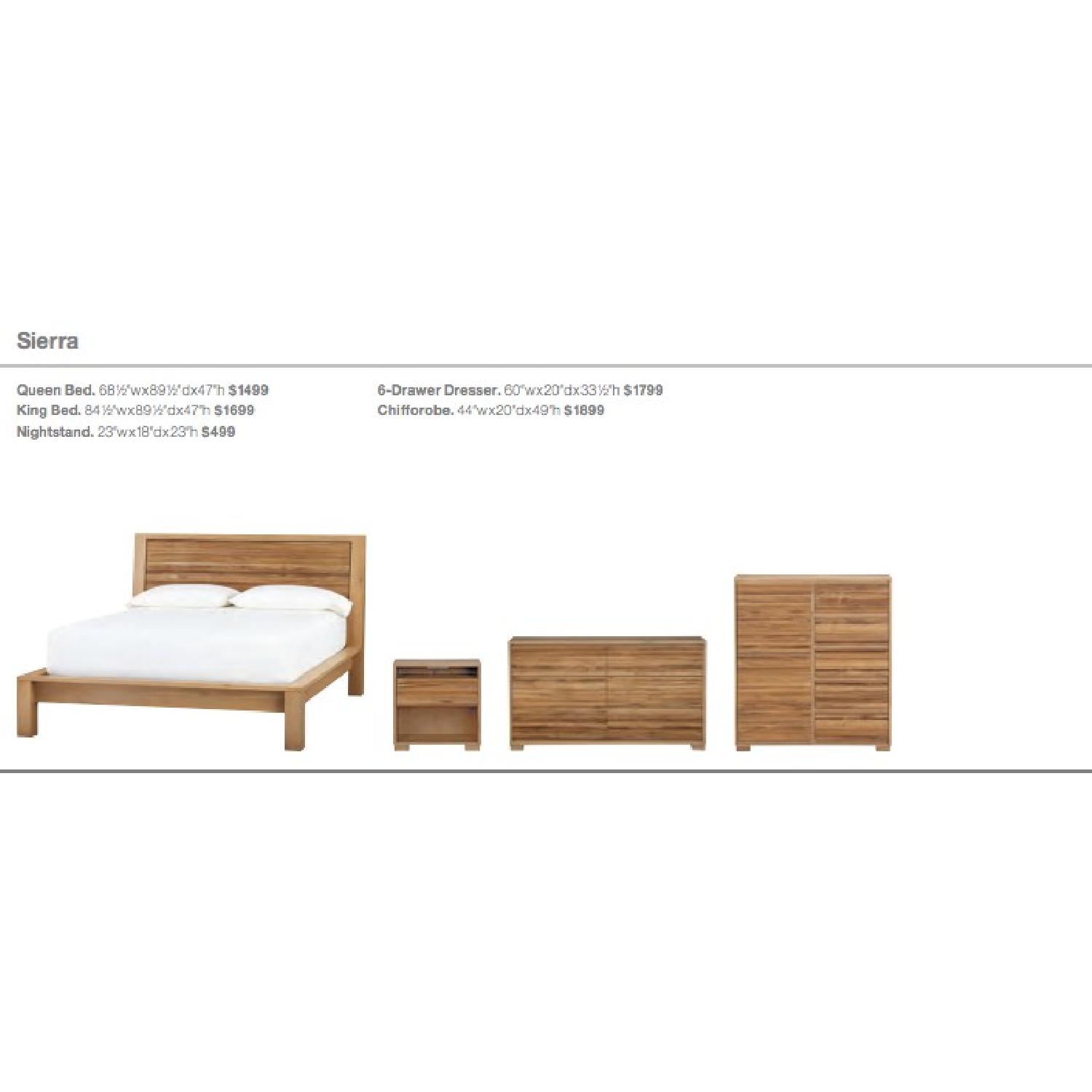 Crate & Barrel Sierra Queen Size Bed Frame - image-1