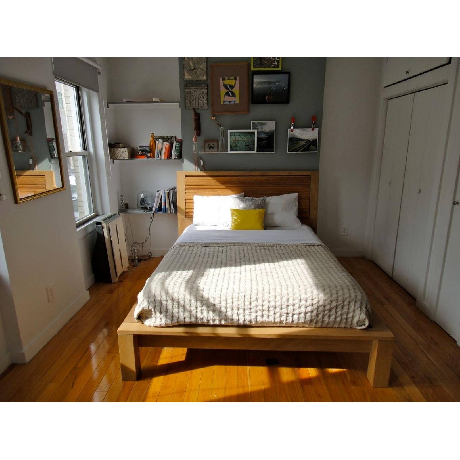 Crate & Barrel Sierra Queen Size Bed Frame - image-2