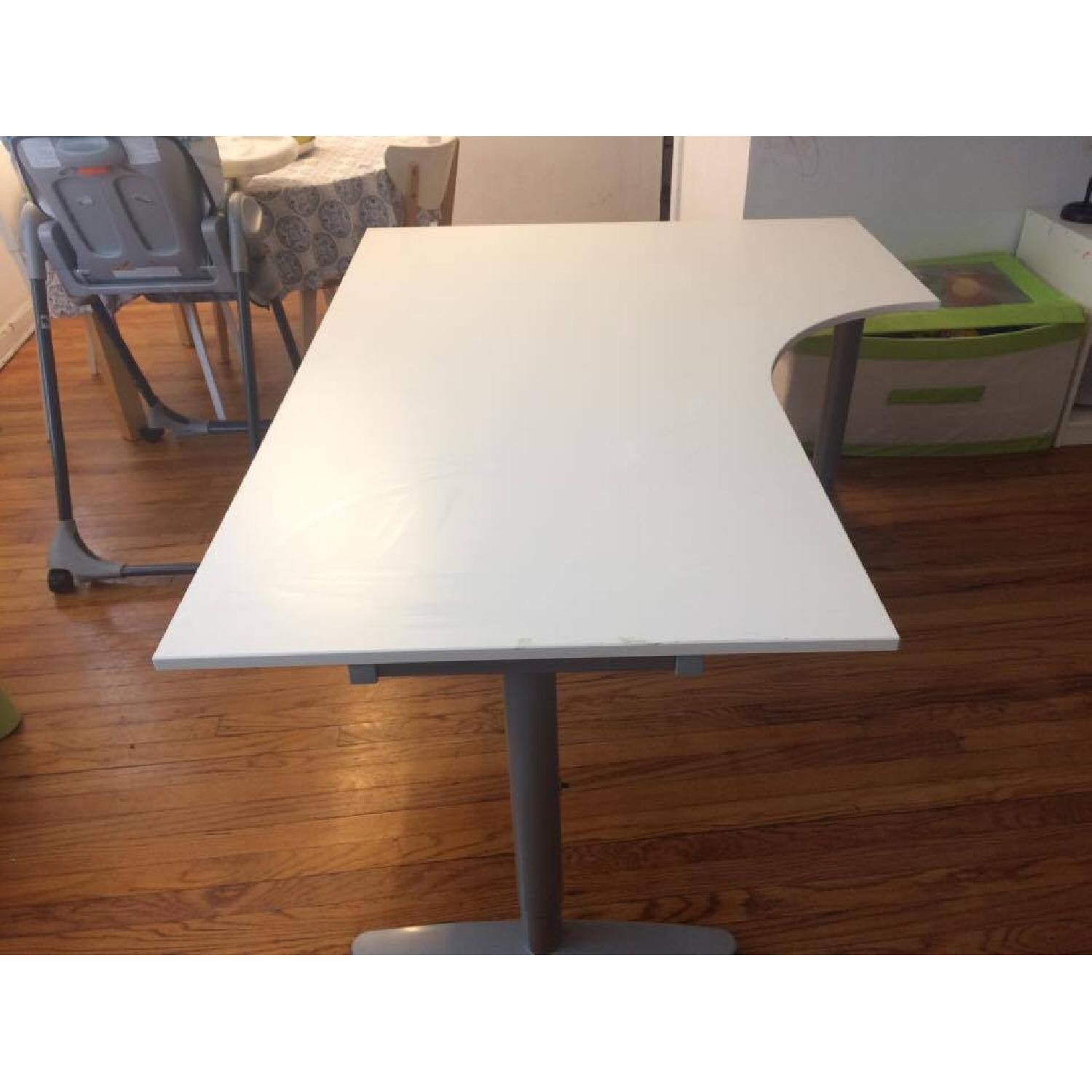 Ikea Galant Right Corner Desk in White - image-1
