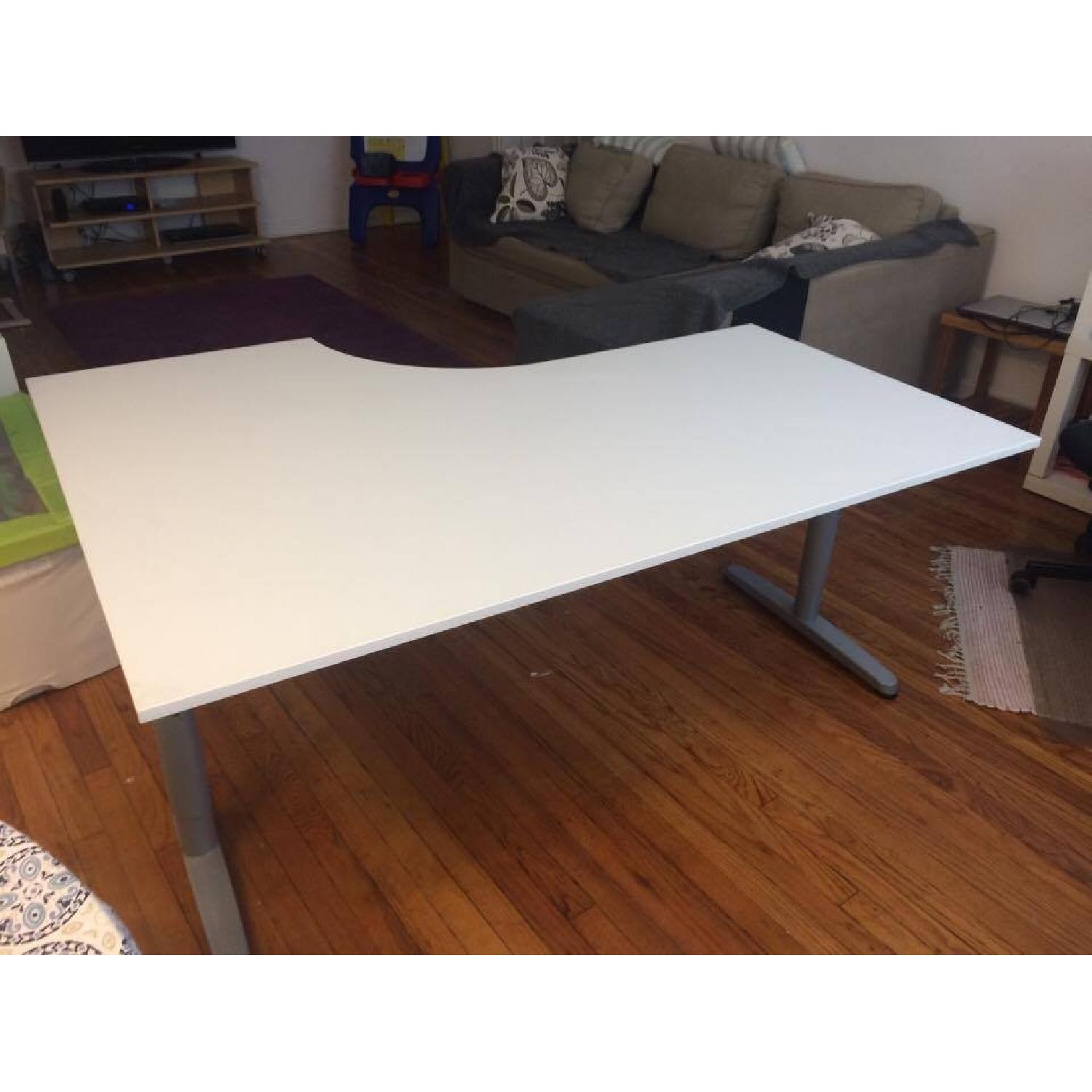 Ikea Galant Right Corner Desk in White - image-3