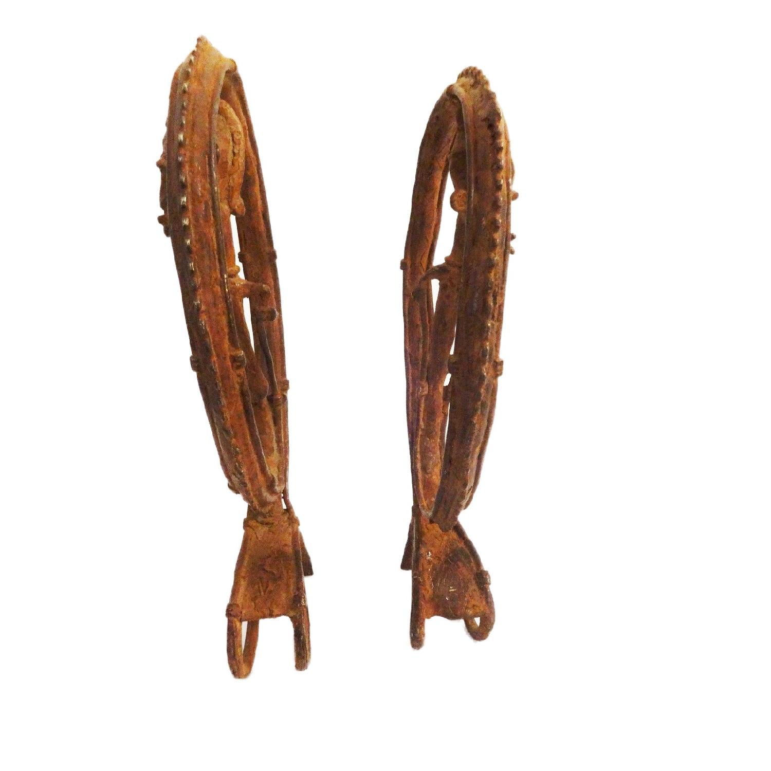 Dogon Mali Bronze Life Forever Female & Male Sculptures - image-1