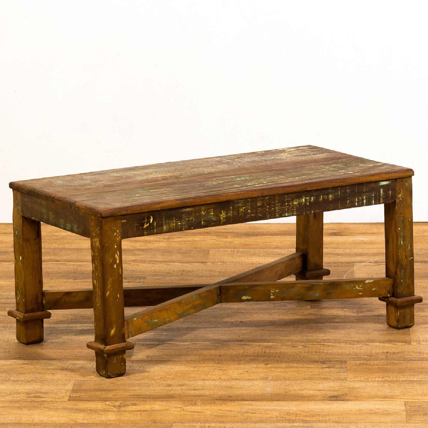 Antique Wood Coffee Table - image-3