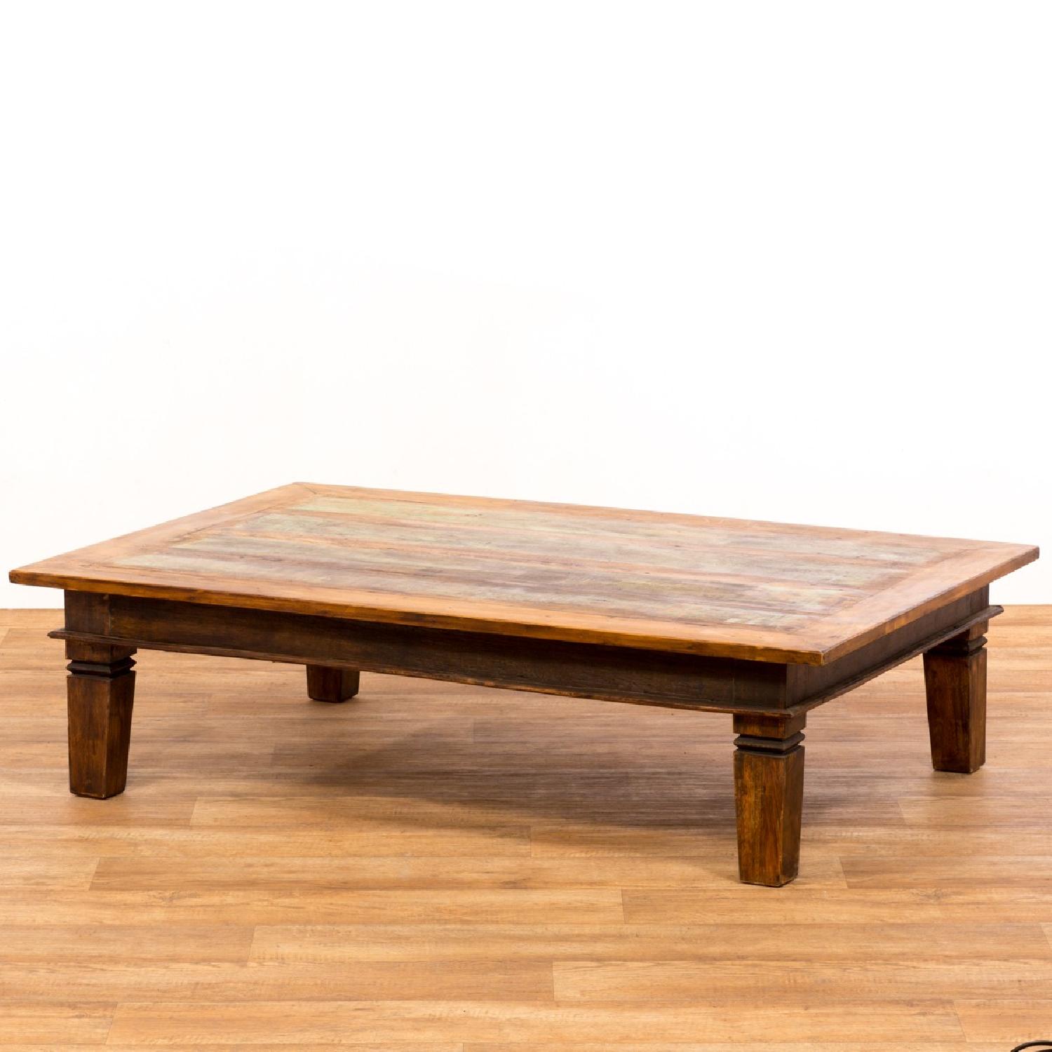 Eco-Friendly Reclaimed Wood Large Coffee Table - image-2