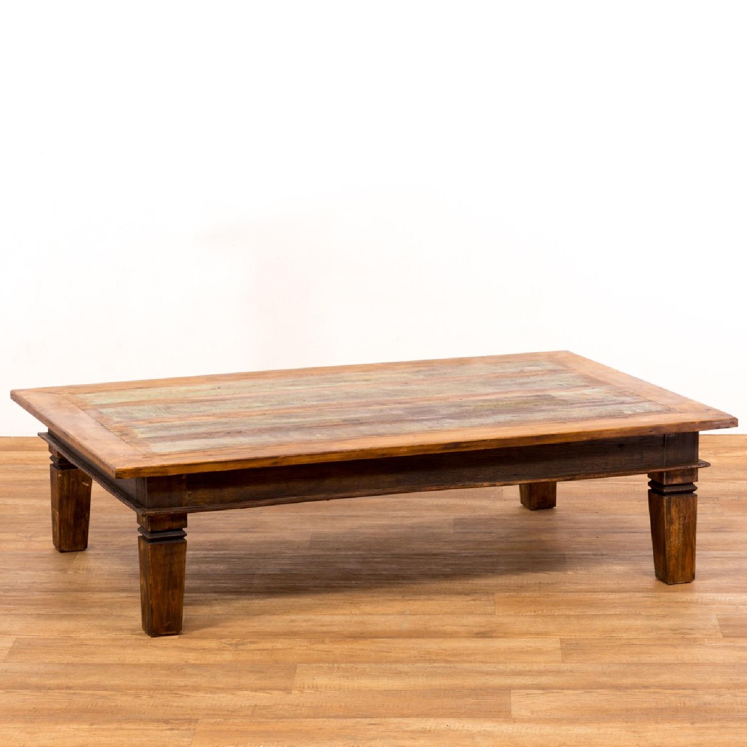 Eco-Friendly Reclaimed Wood Large Coffee Table - image-3