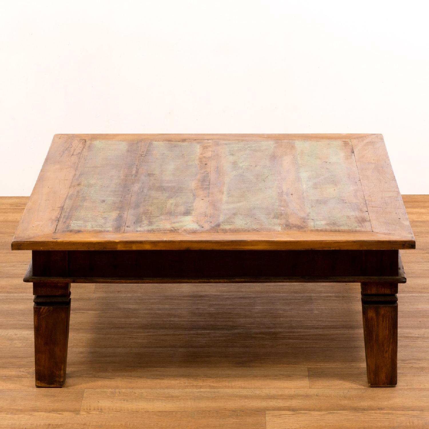 Eco-Friendly Reclaimed Wood Large Coffee Table - image-5