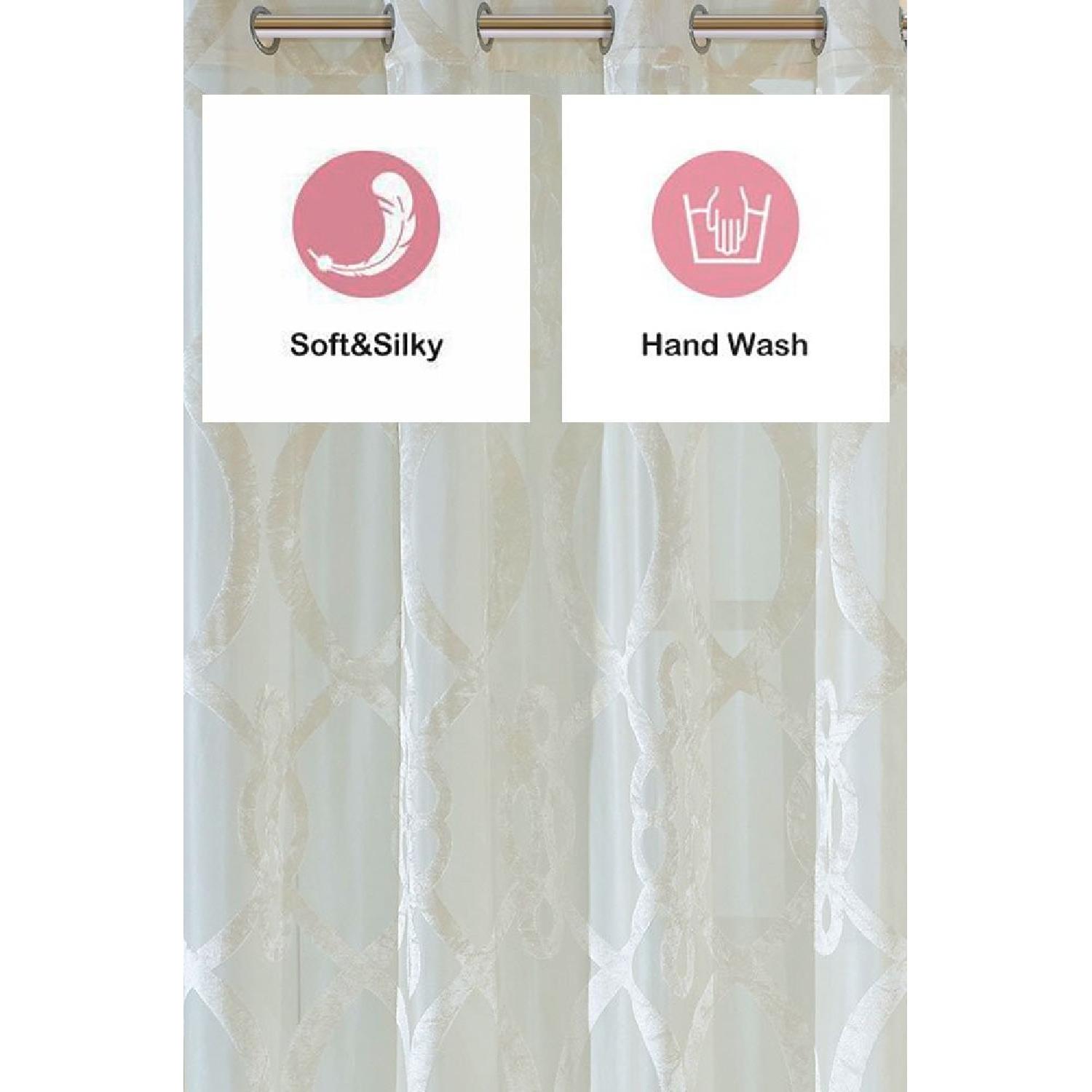 Sheer Window Grommet Curtains/Drapes - image-2