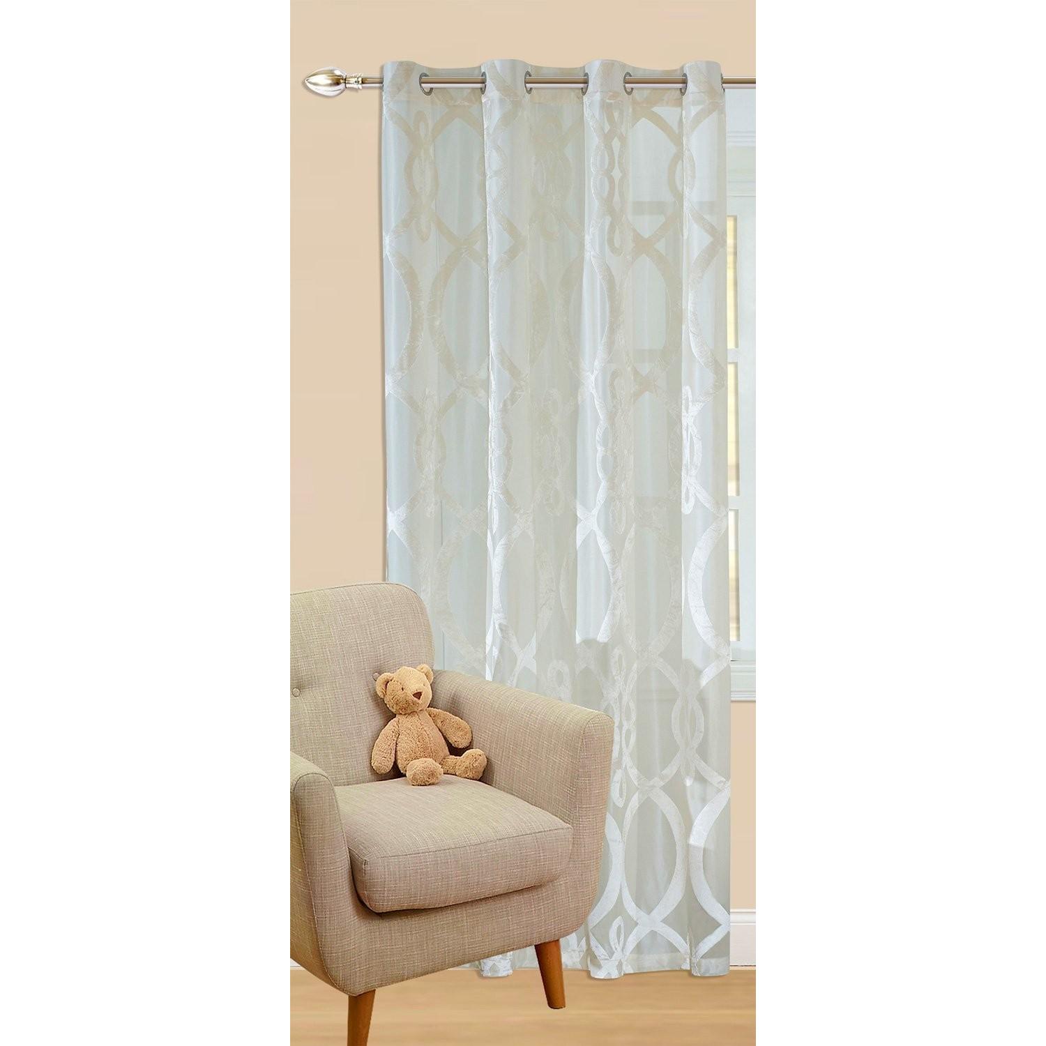 Sheer Window Grommet Curtains/Drapes - image-3
