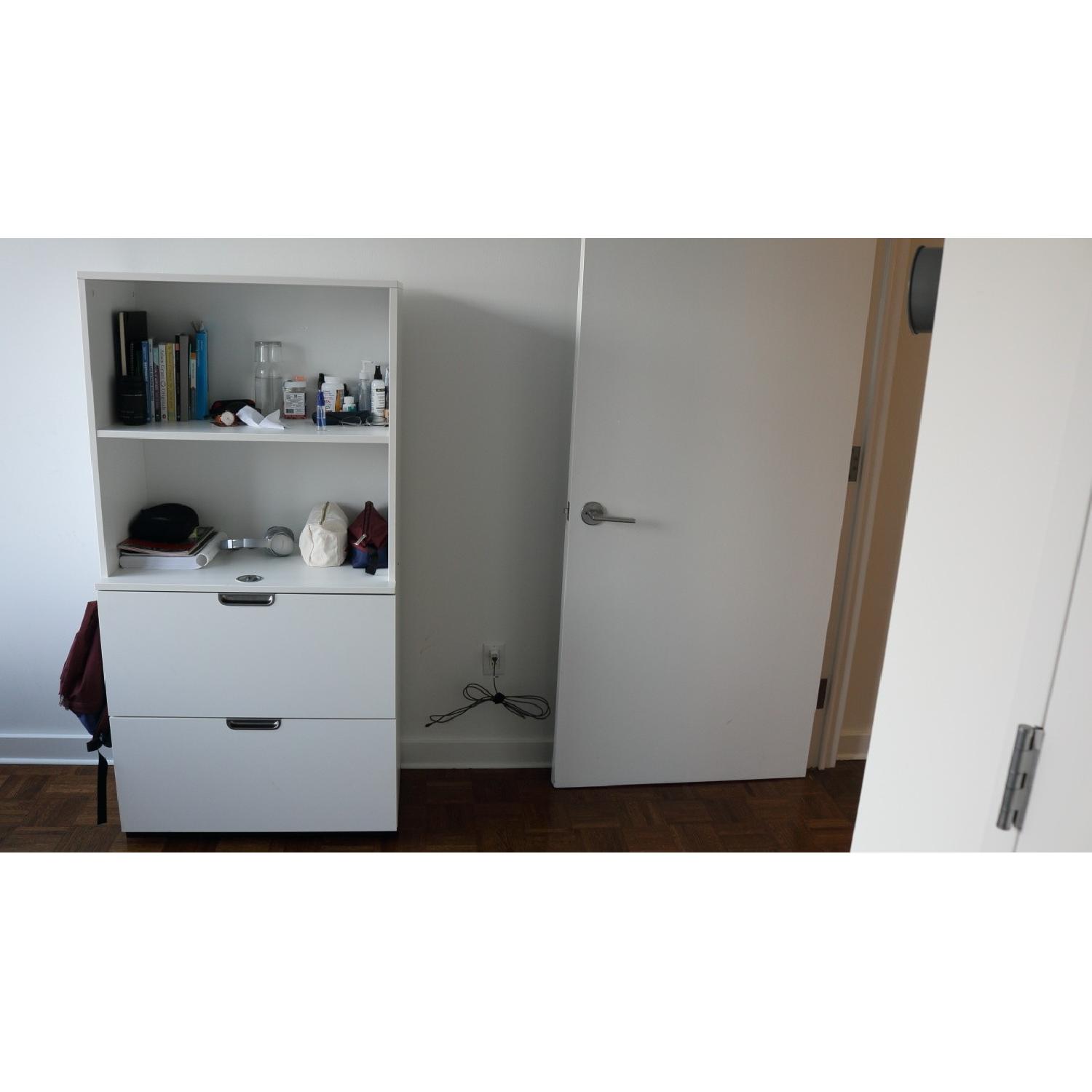 Ikea Galant White Wooden 2 Drawer Bookcase - image-1