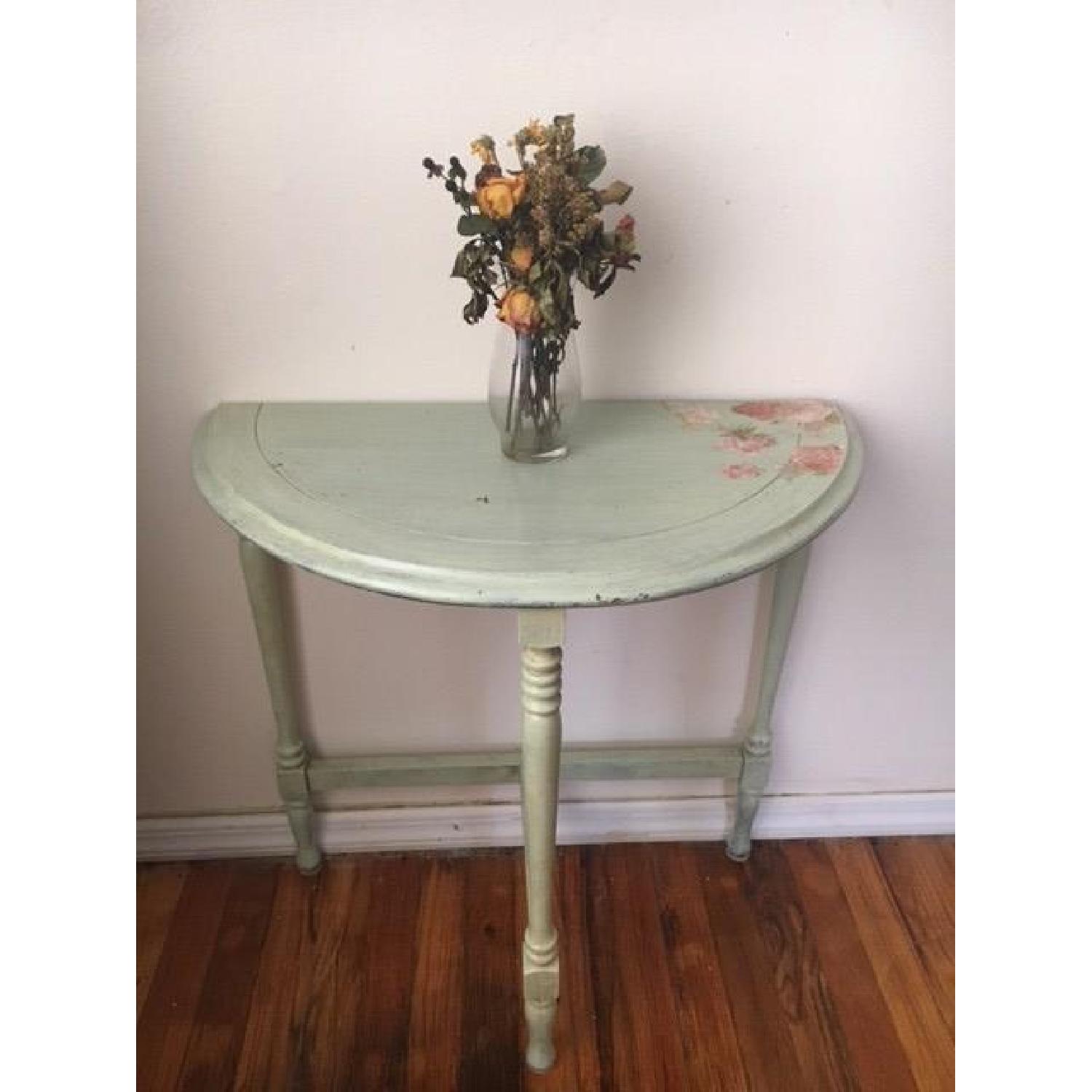 Vintage Half Moon Side Table - image-1