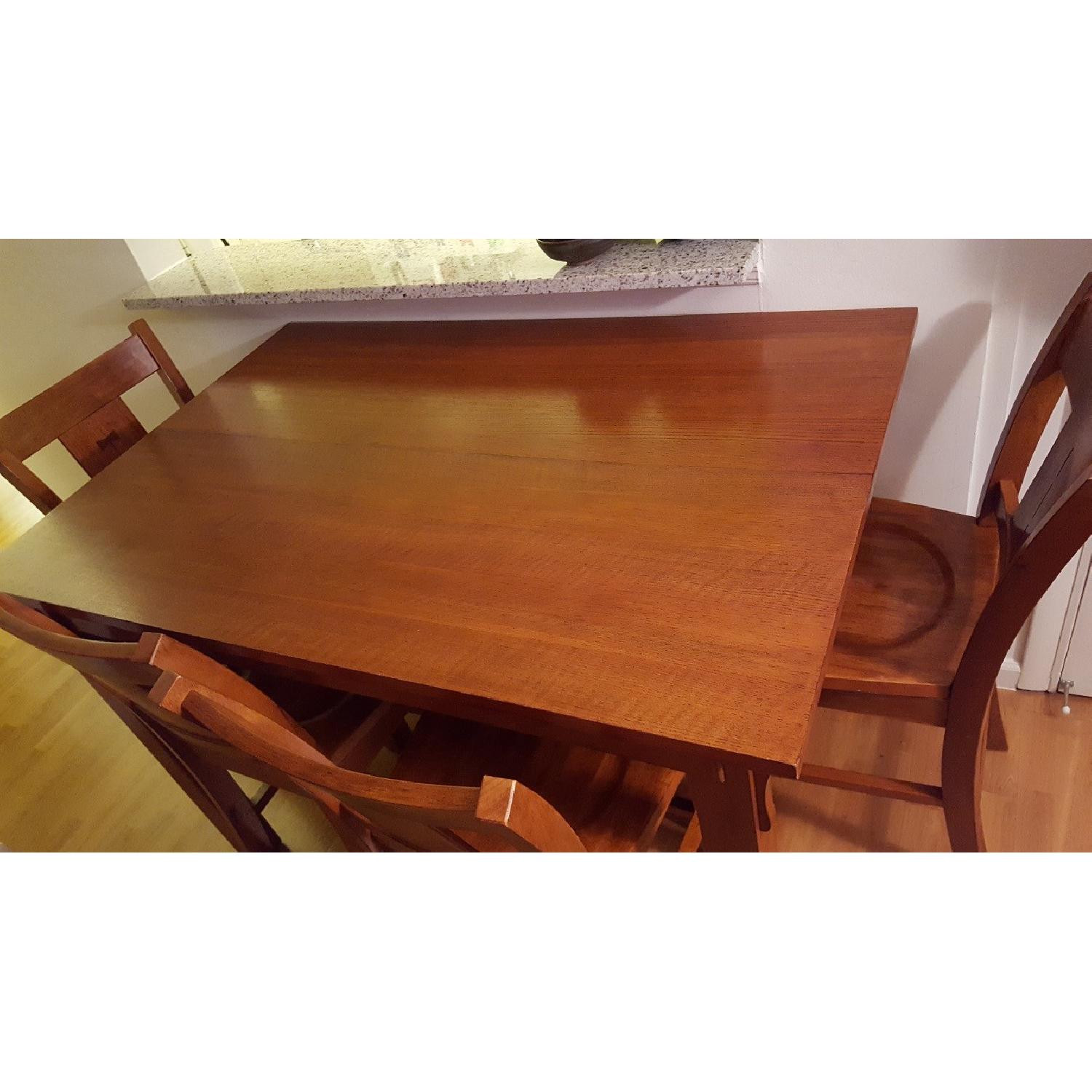 Craftsman Dining Table w/ 4 Chairs - image-2