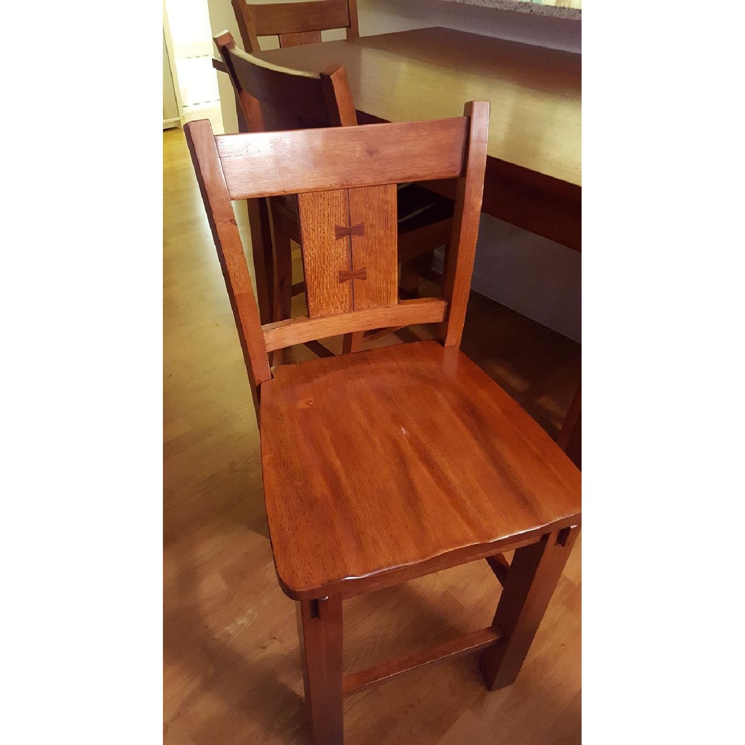 Craftsman Dining Table w/ 4 Chairs - image-5