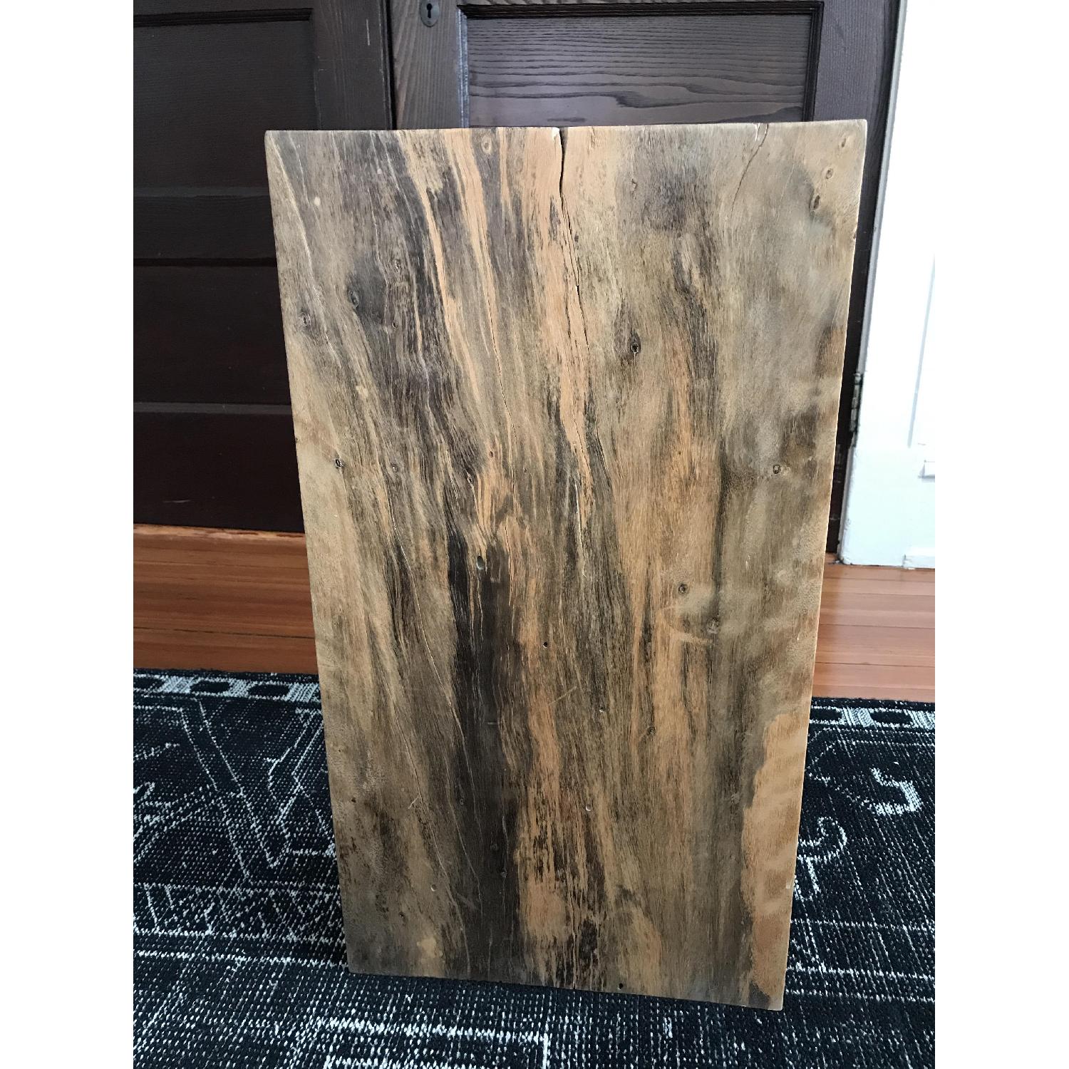 Natural Wood Grain Solid Wood Side Table - image-3