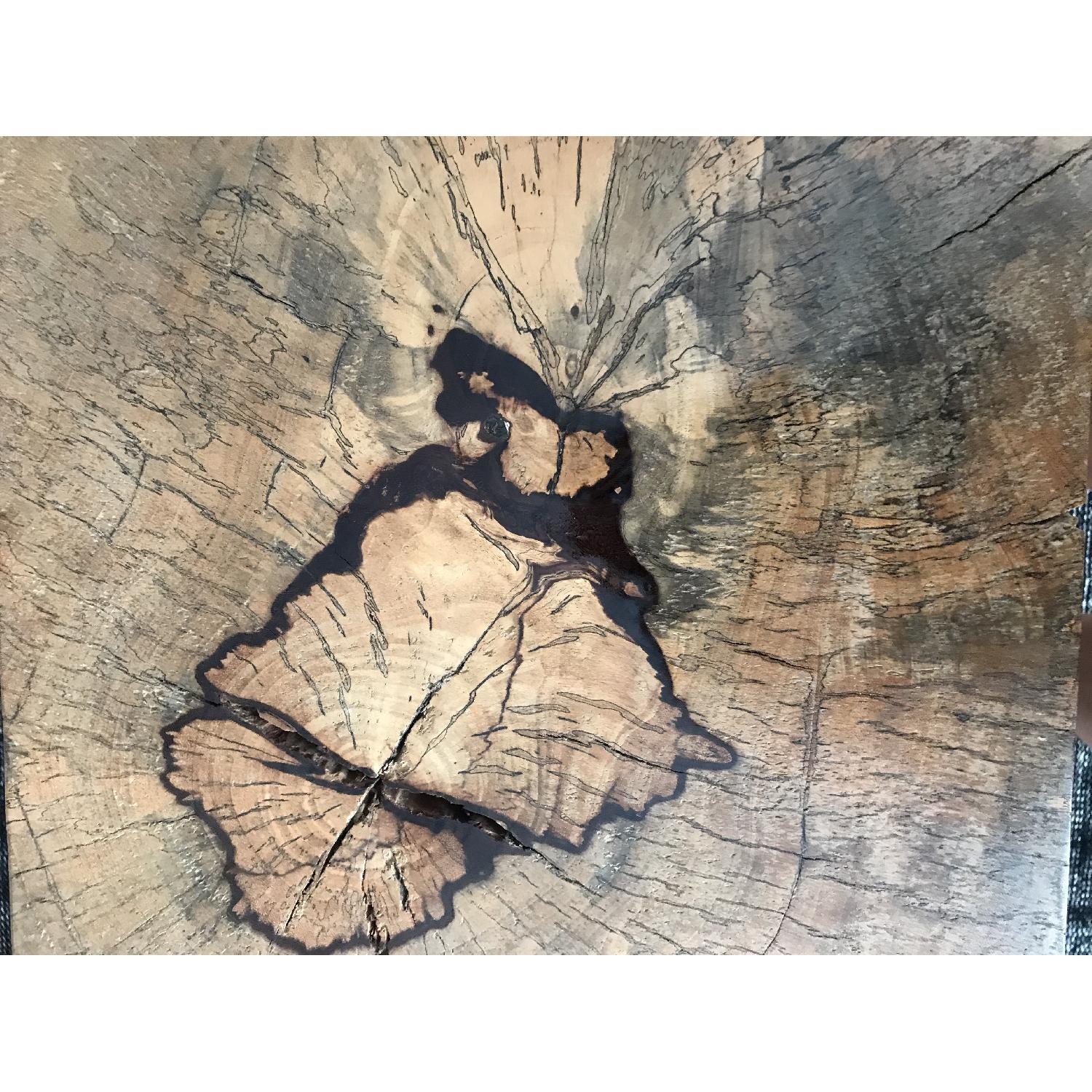 Natural Wood Grain Solid Wood Side Table - image-7