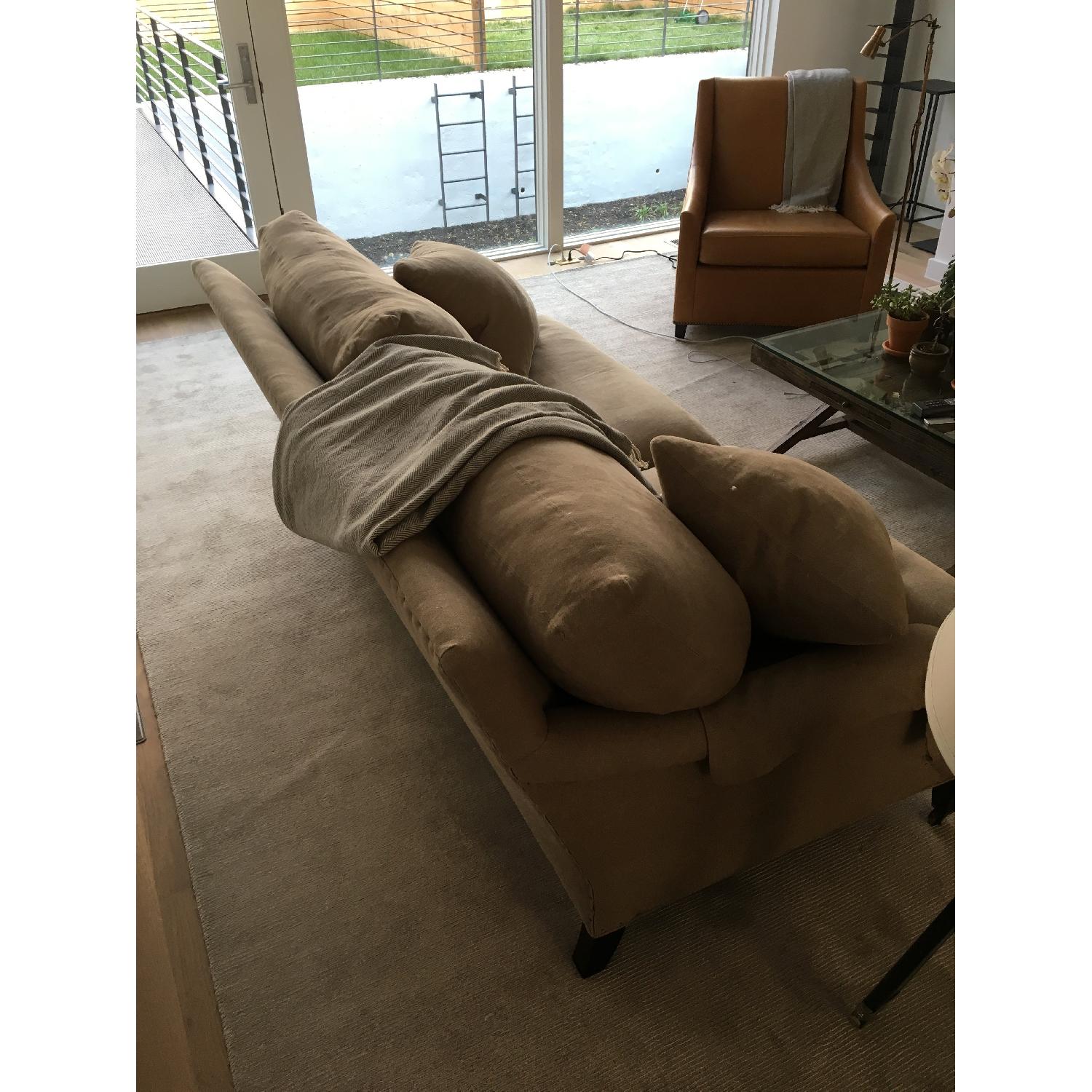 Lee Industries Linen Apartment Sofa - image-3