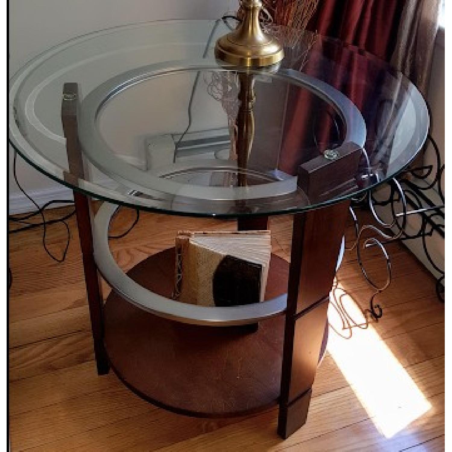Round Coffee Table + 2 End Tables - image-2