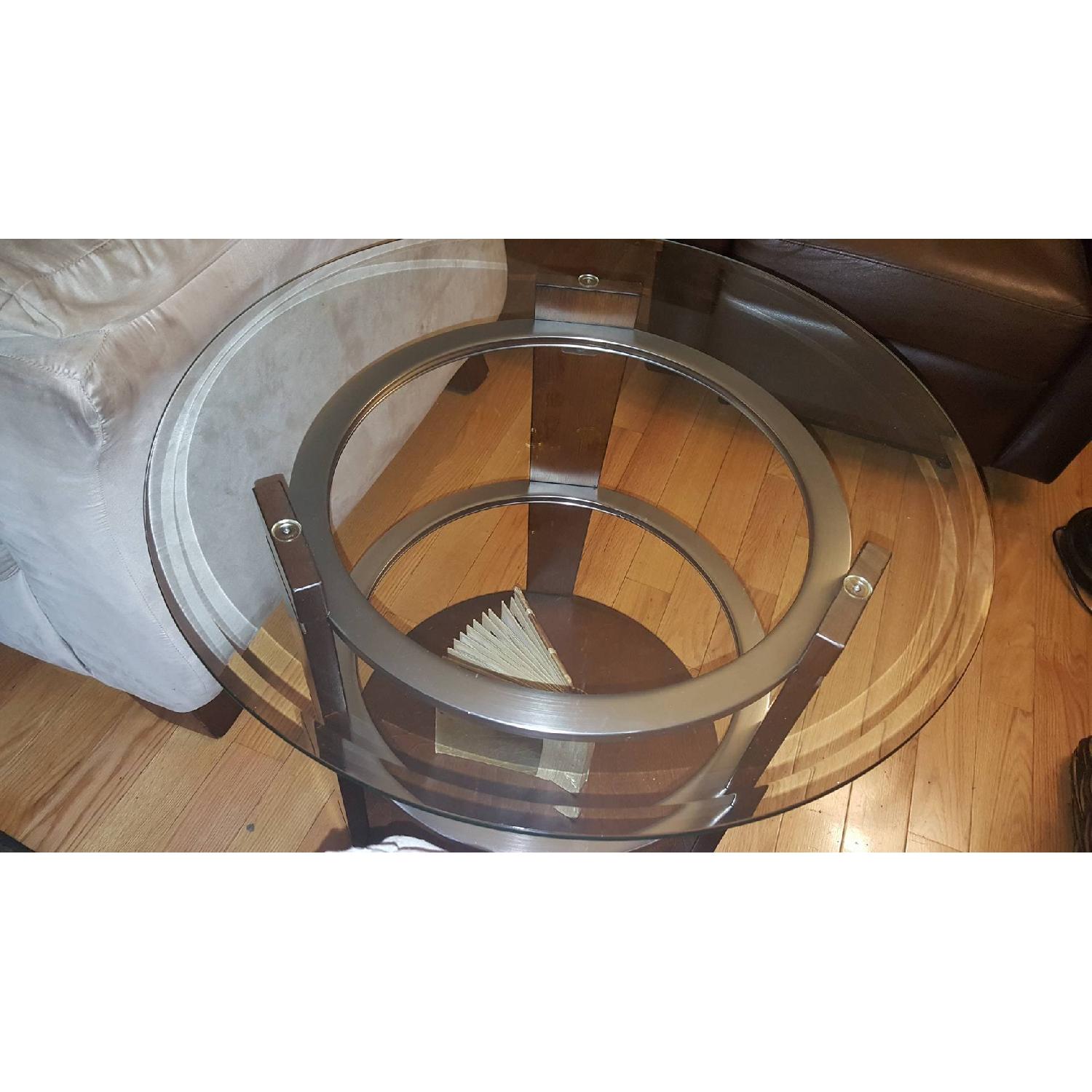 Round Coffee Table + 2 End Tables - image-4