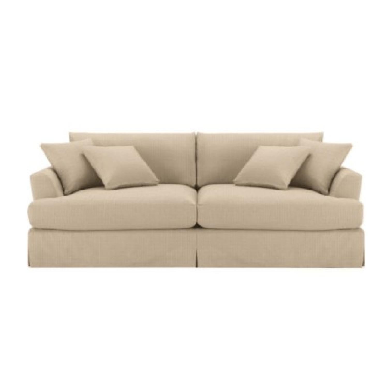 Arhaus Emory Slipcovered Sofa + Chair and a Half & Ottoman - image-0