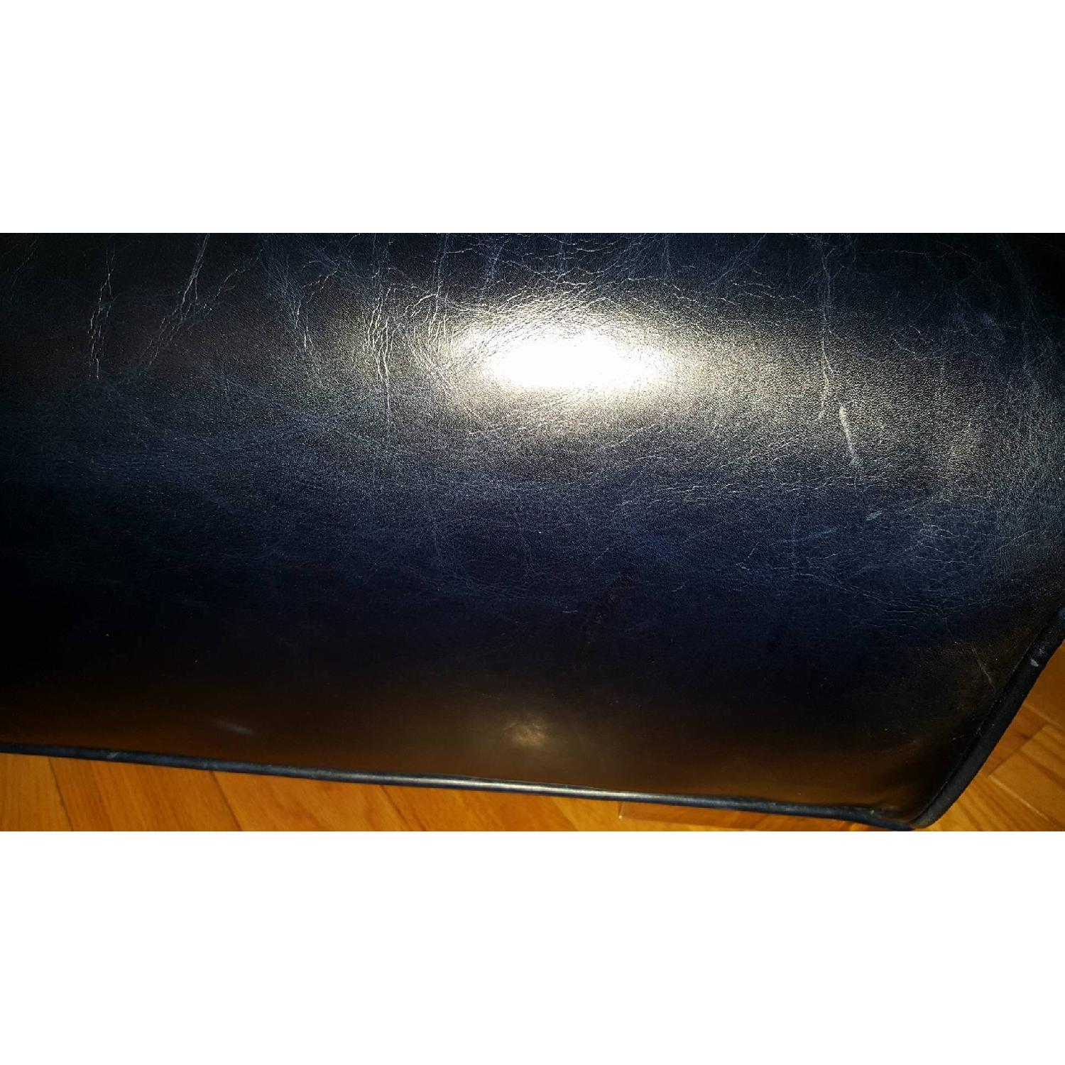 Royal Blue Square Ottoman - image-3