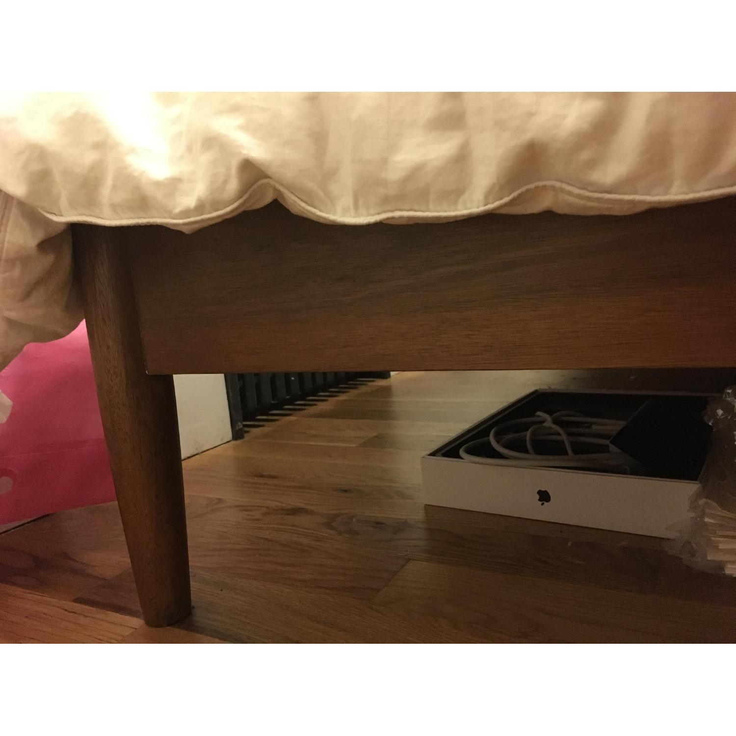 West Elm Mid-Century Acorn Wood Queen Bed Frame - image-2