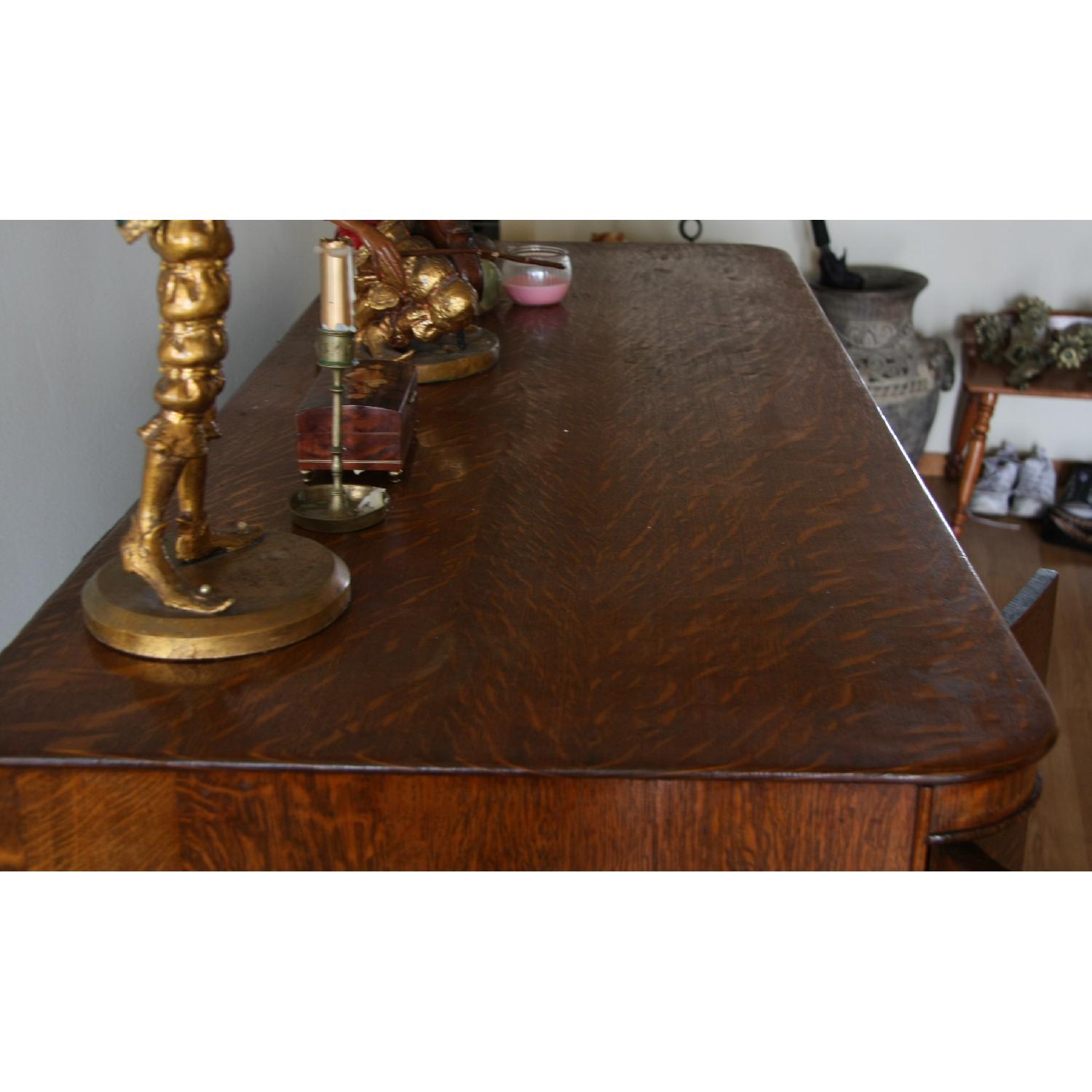 Vintage Tiger Oak Sideboard/Buffet - image-9