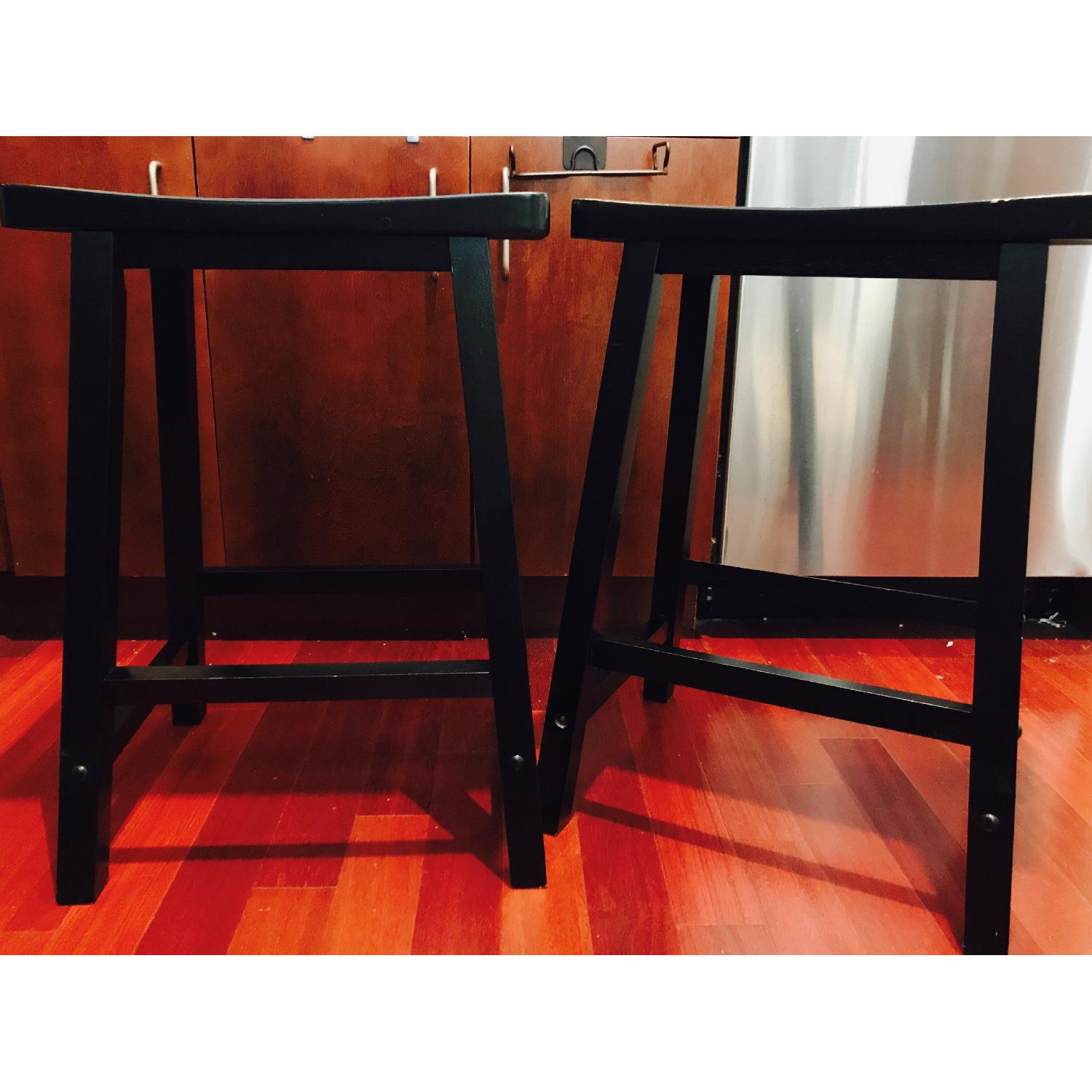 Ikea Saddle Seat Espresso Barstools - image-1