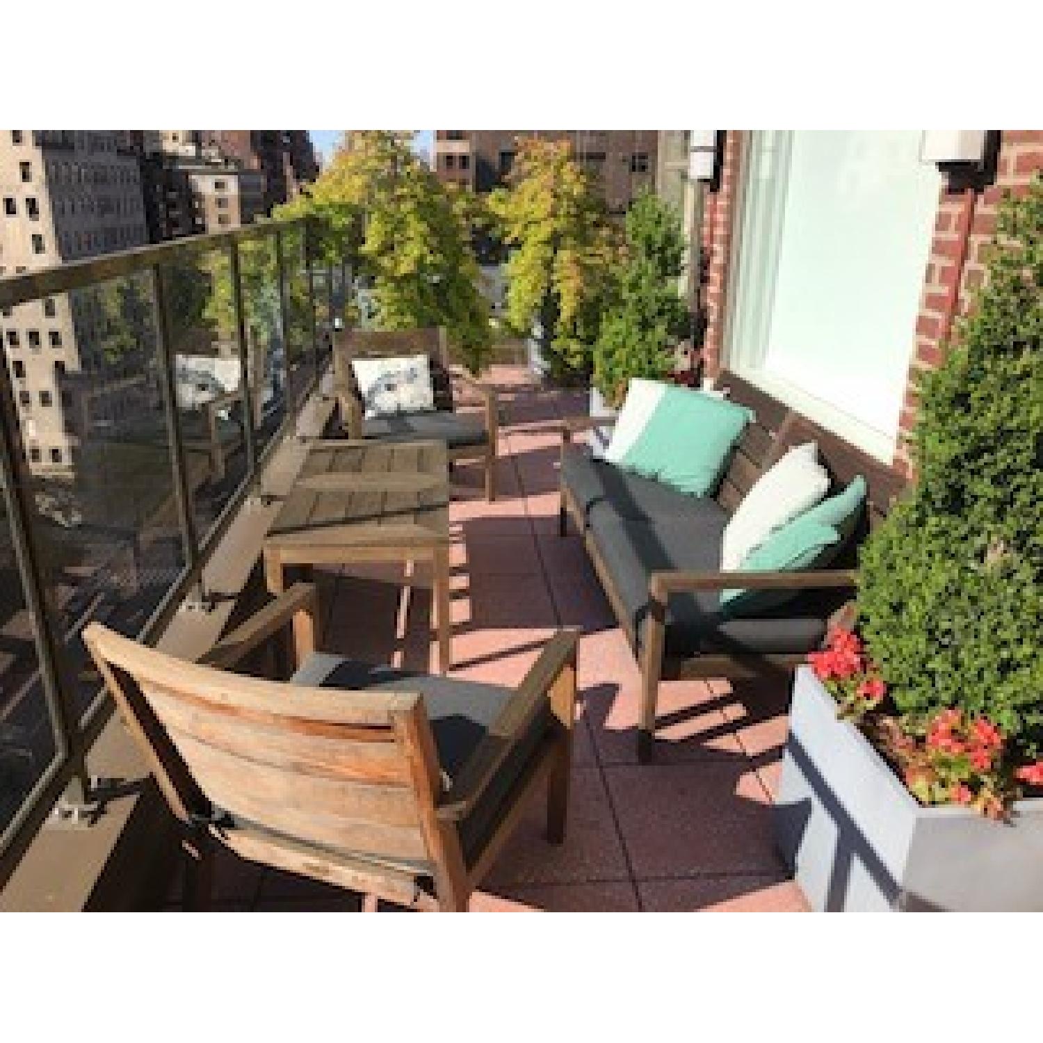 Crate & Barrel Regatta Outdoor Teak Furniture - image-1