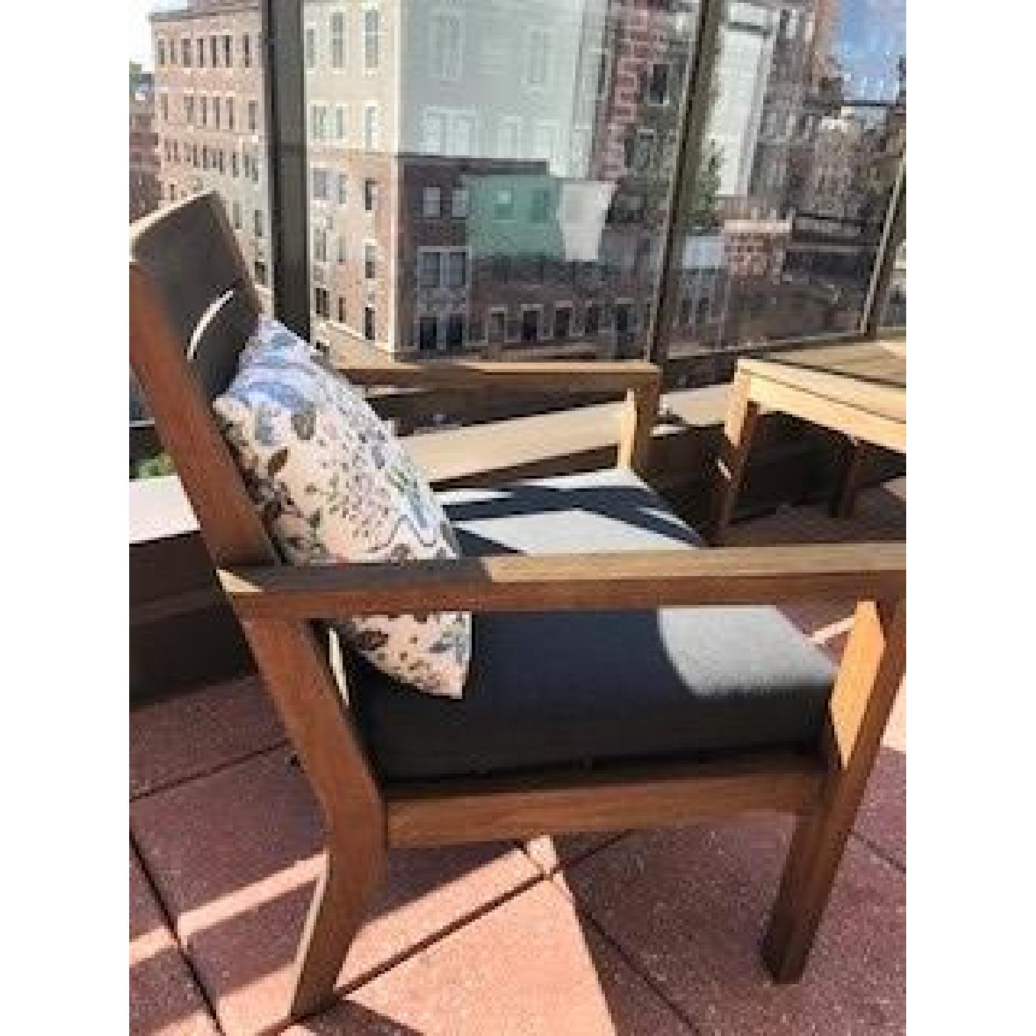 Crate & Barrel Regatta Outdoor Teak Furniture - image-3