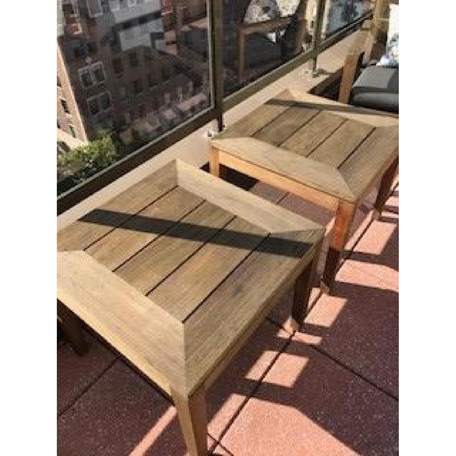 Crate & Barrel Regatta Outdoor Teak Furniture - image-4