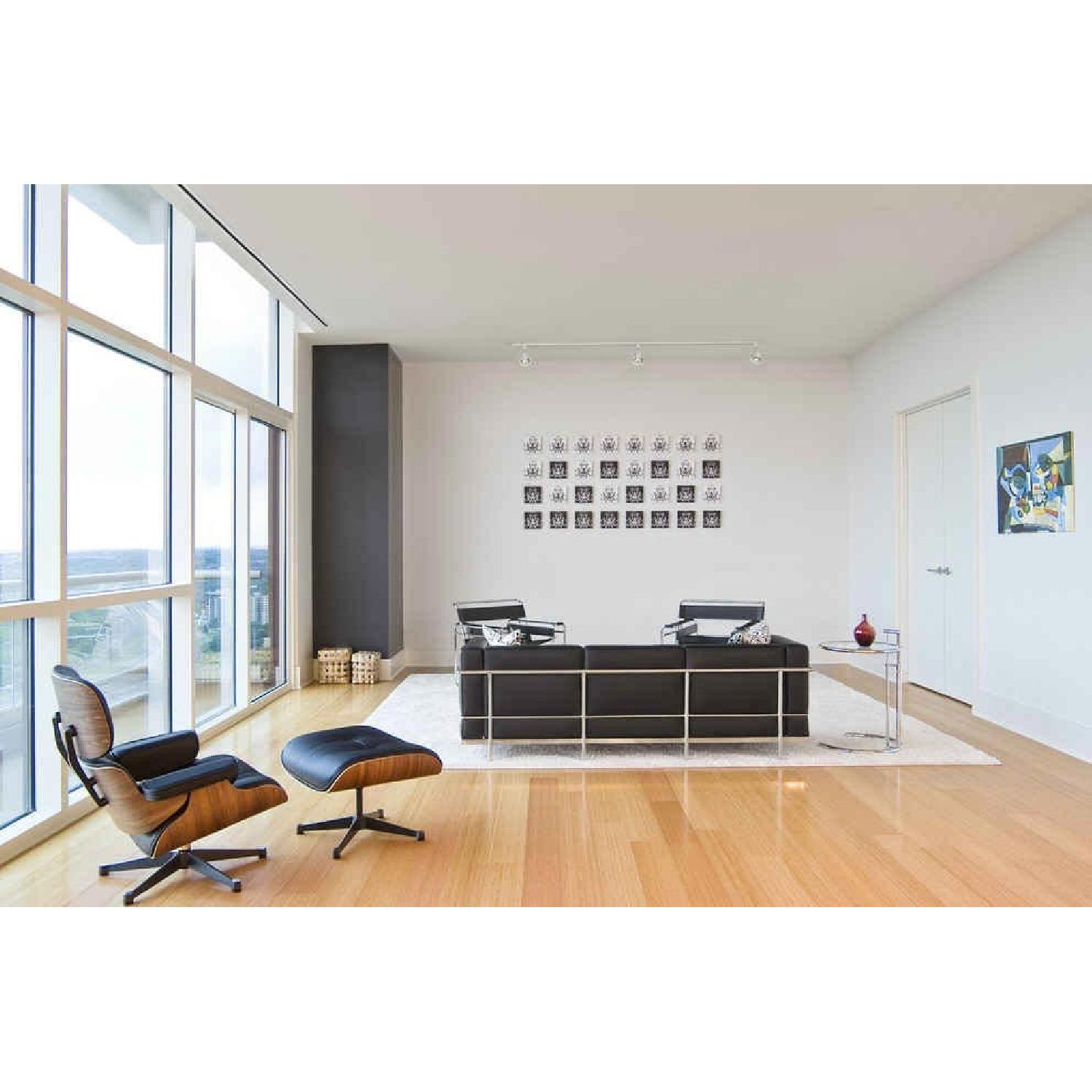 Mid-Century Eames Lounge Chair Replica & Ottoman - image-4