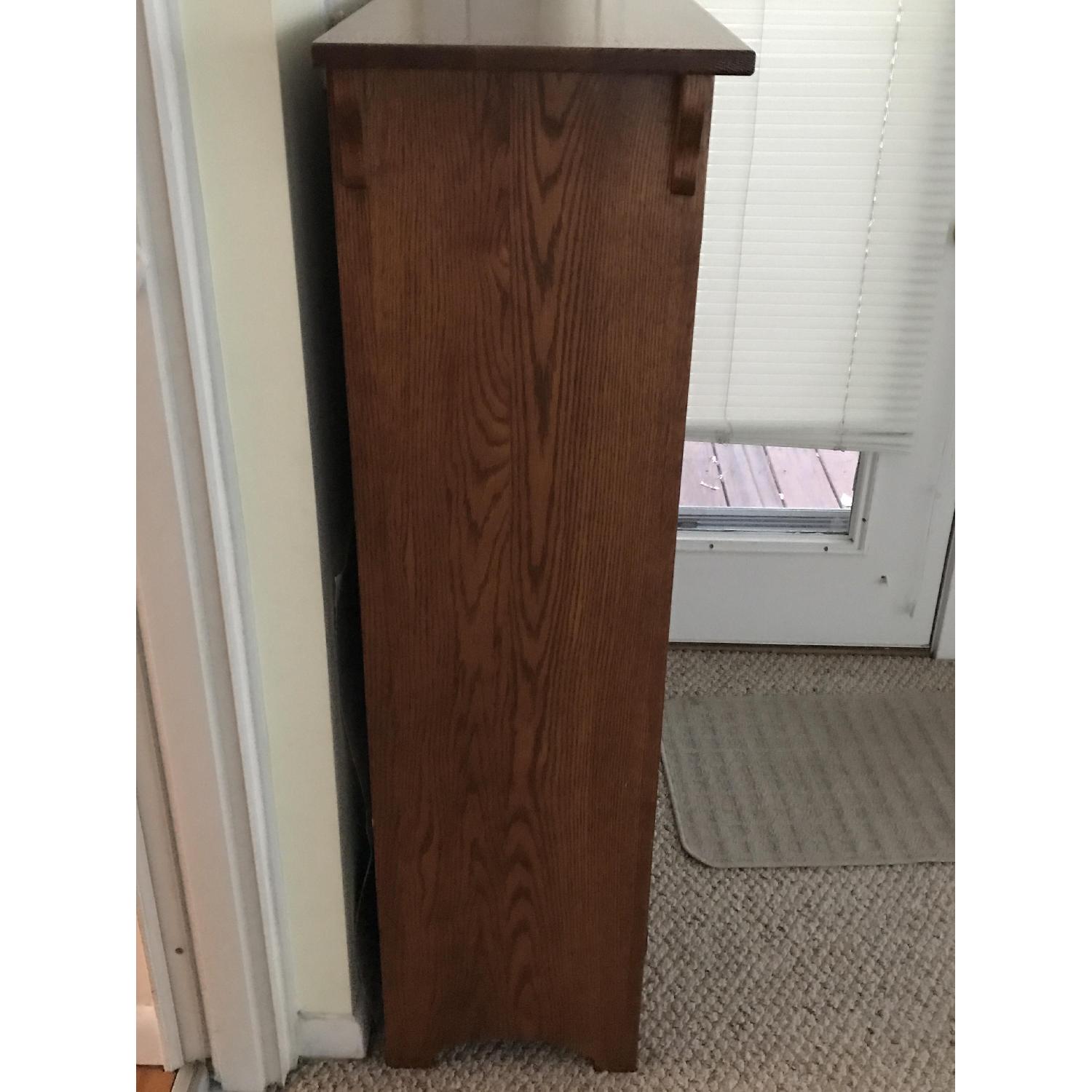 Amish Furniture Solid Oak & Glass China Cabinet/Book Case - image-2