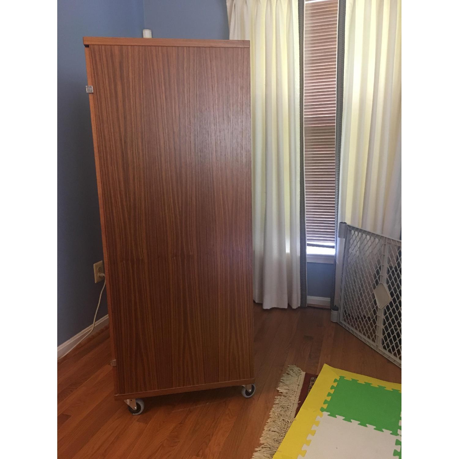 Scan Design Furniture Teak Cabinet w/ Table - image-2