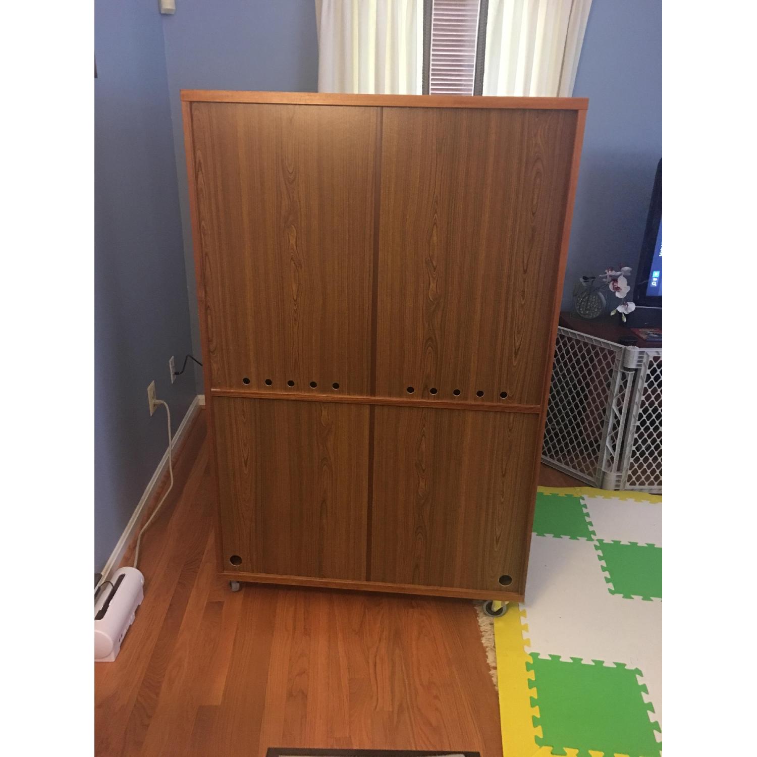 Scan Design Furniture Teak Cabinet w/ Table - image-4