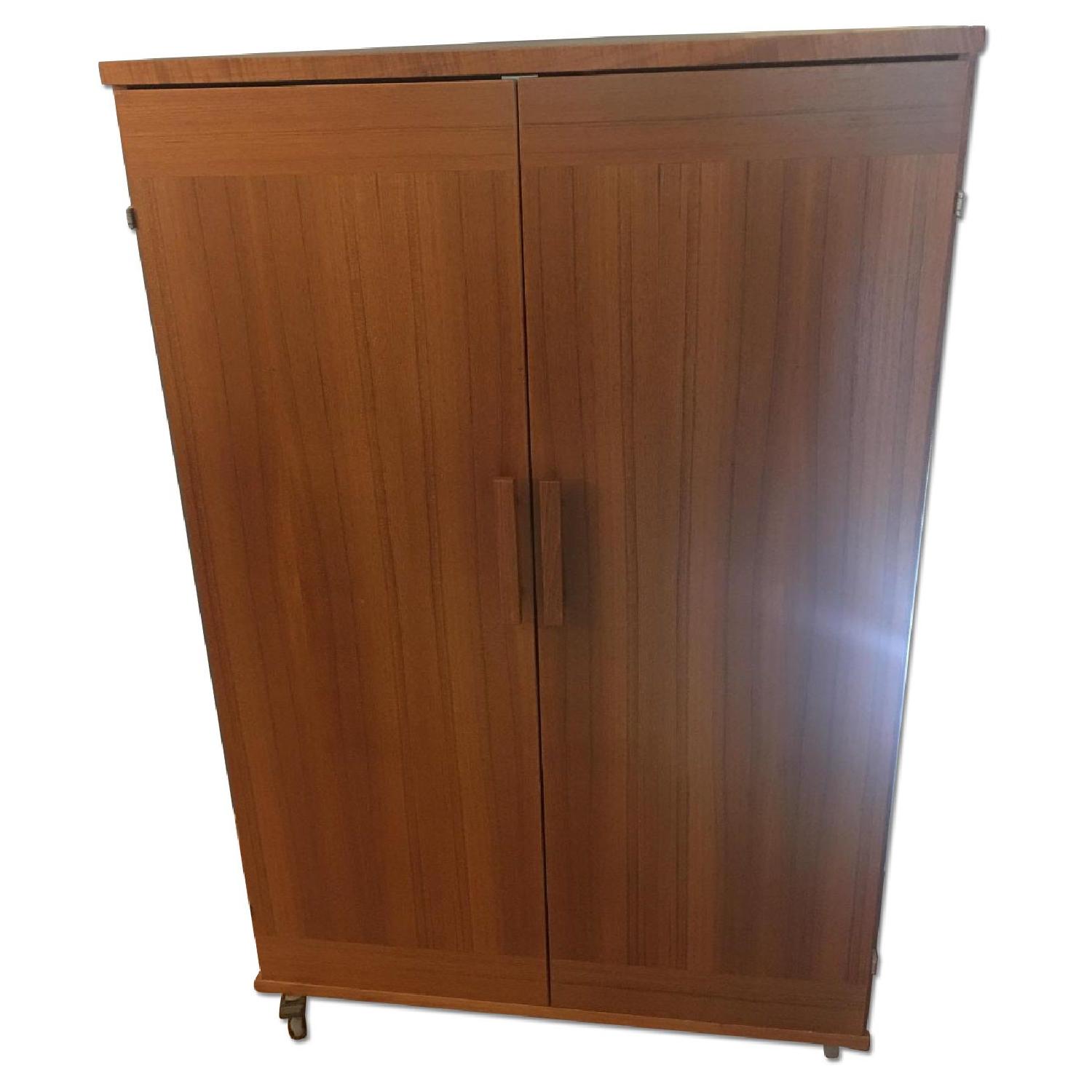 Scan Design Furniture Teak Cabinet w/ Table - image-0