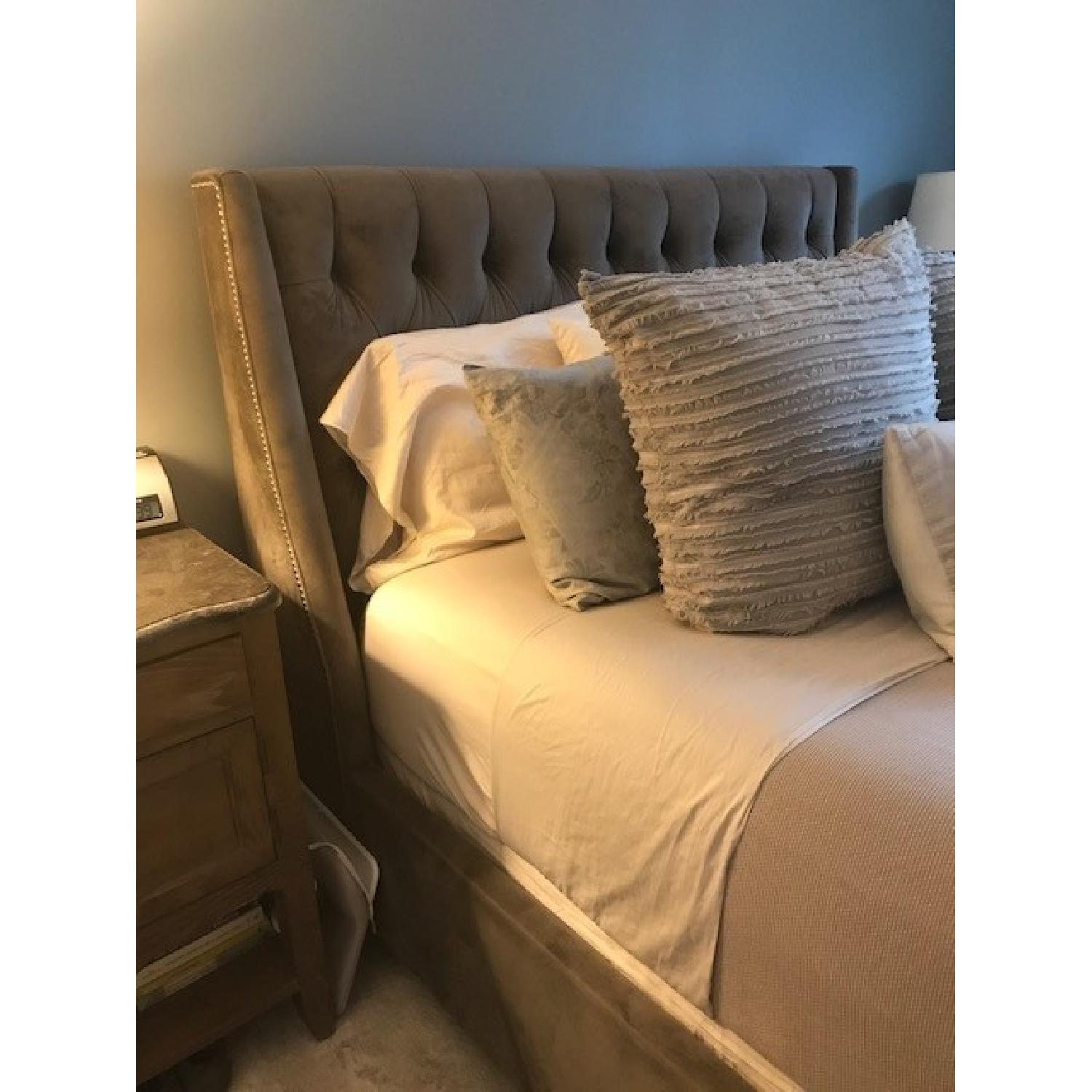 Arhaus Devereaux Tufted Queen Bed in Otter - image-2