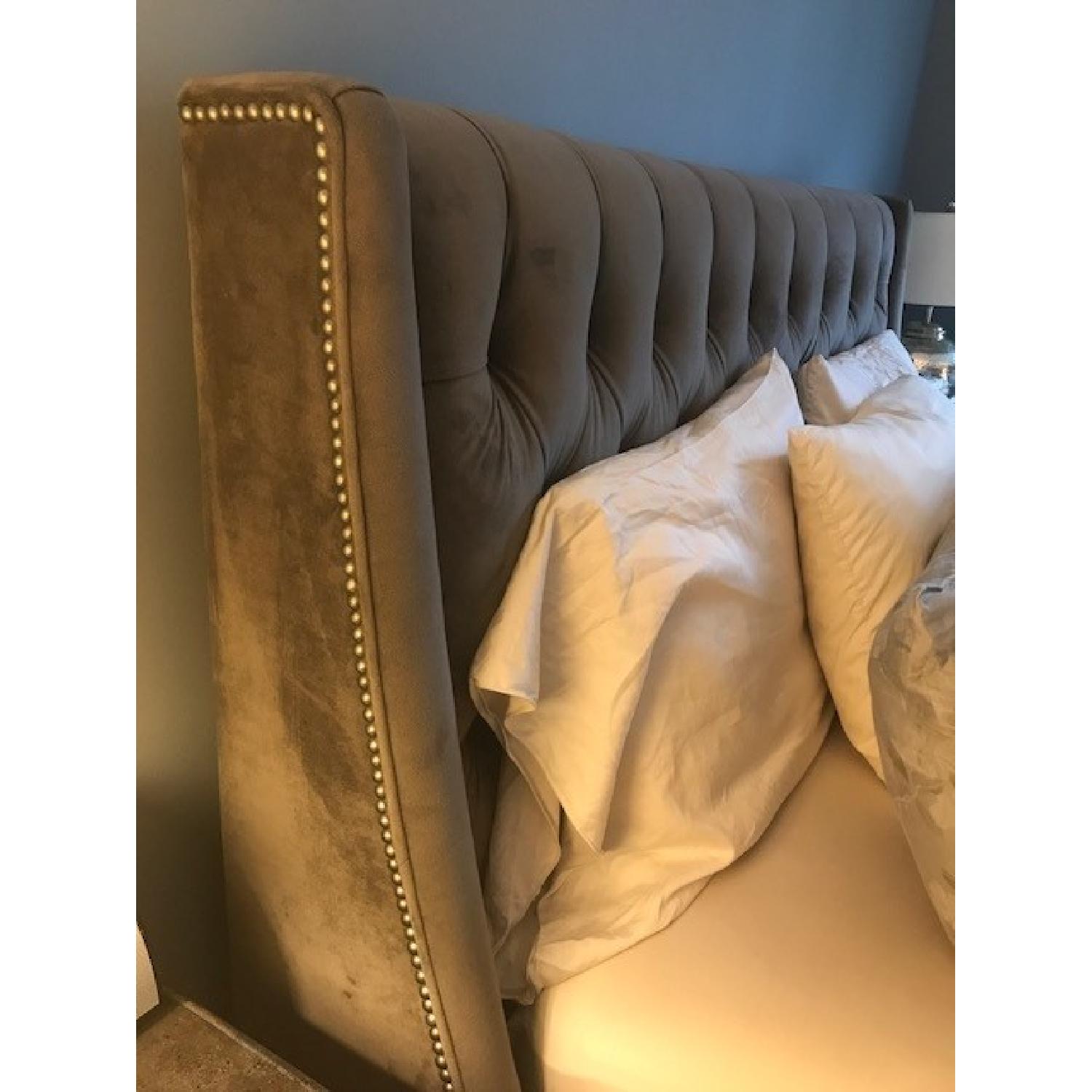 Arhaus Devereaux Tufted Queen Bed in Otter - image-3