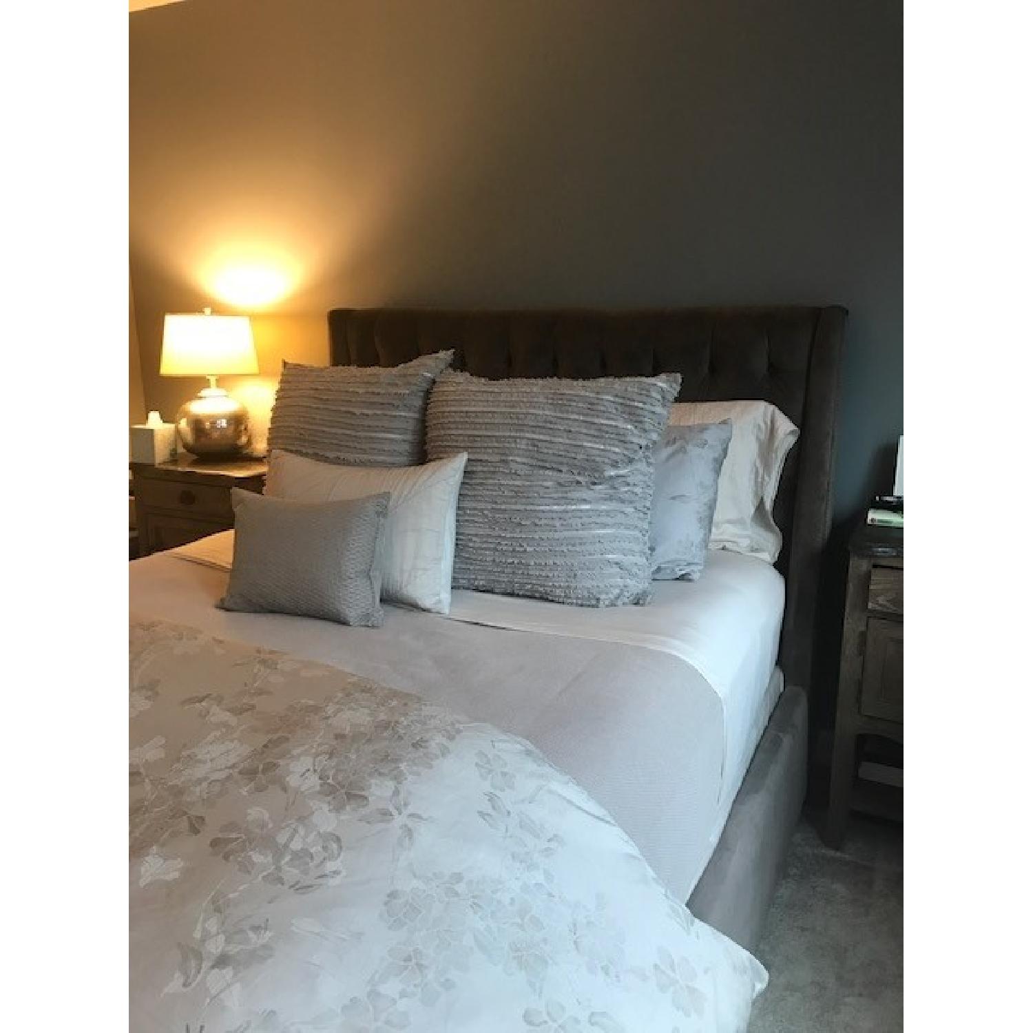 Arhaus Devereaux Tufted Queen Bed in Otter - image-4