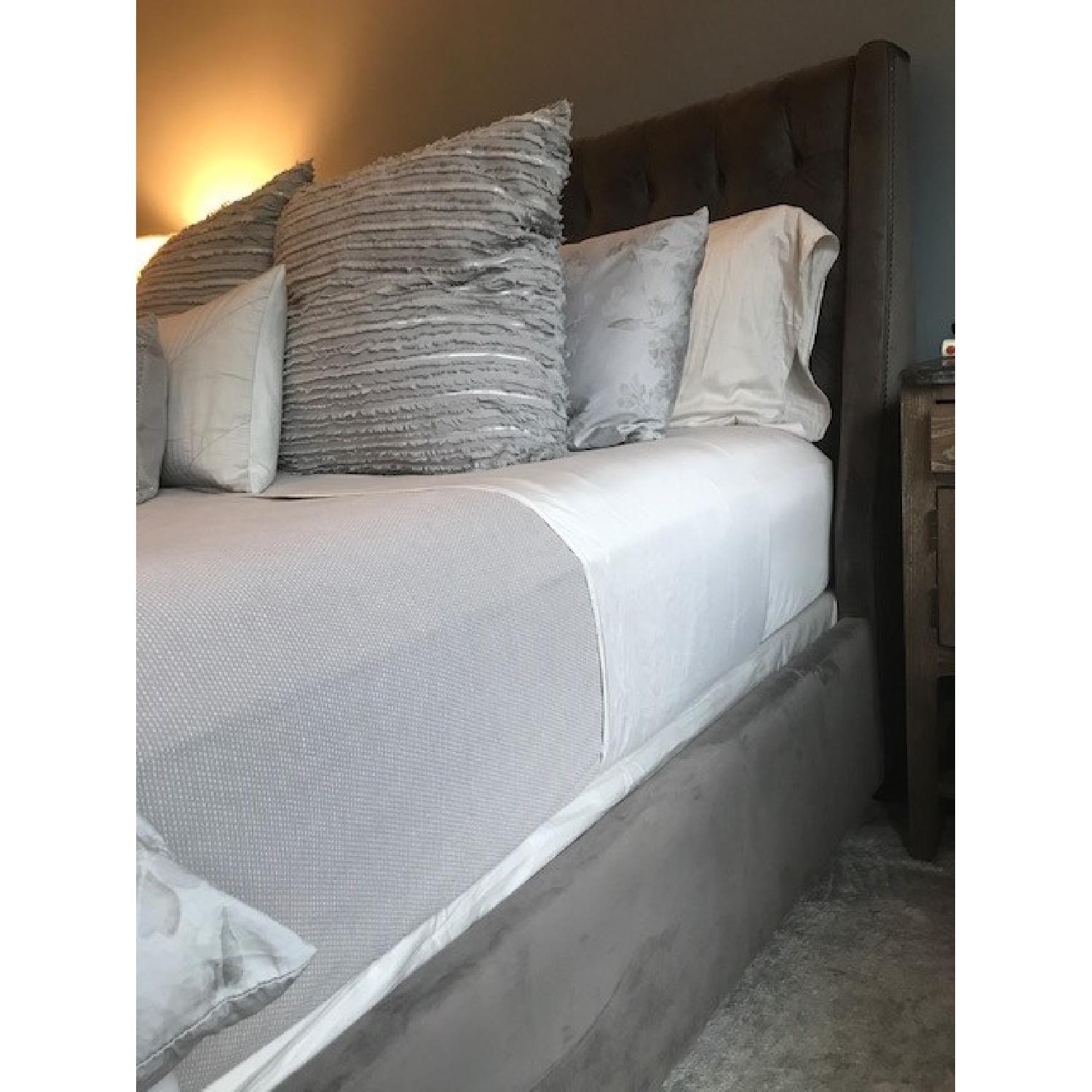 Arhaus Devereaux Tufted Queen Bed in Otter - image-5