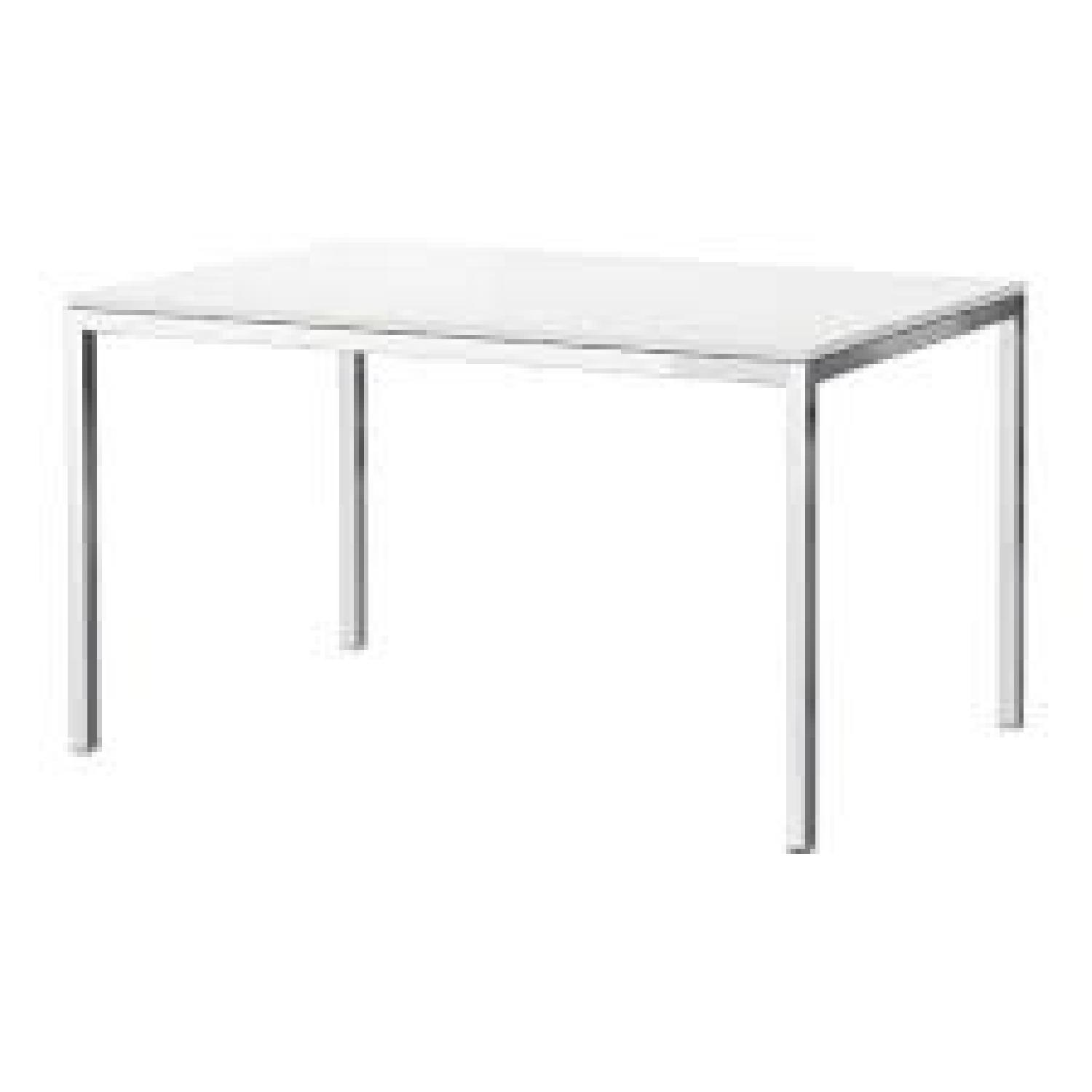 Ikea Torsby White Gloss Dining Table - image-0