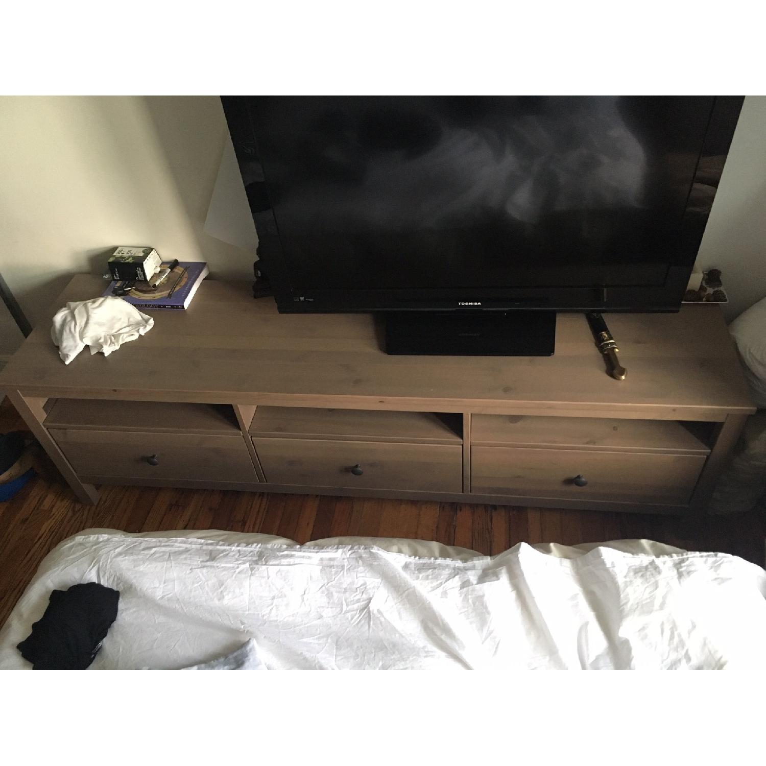 Ikea Hemnes Grey Media Console AptDeco