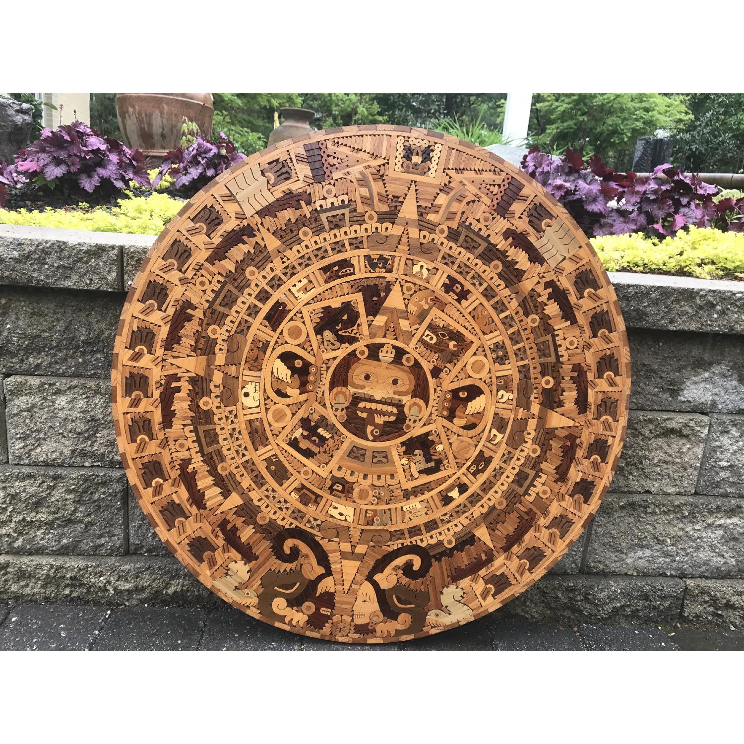 Handmade Mexican Aztec Calendar - image-3