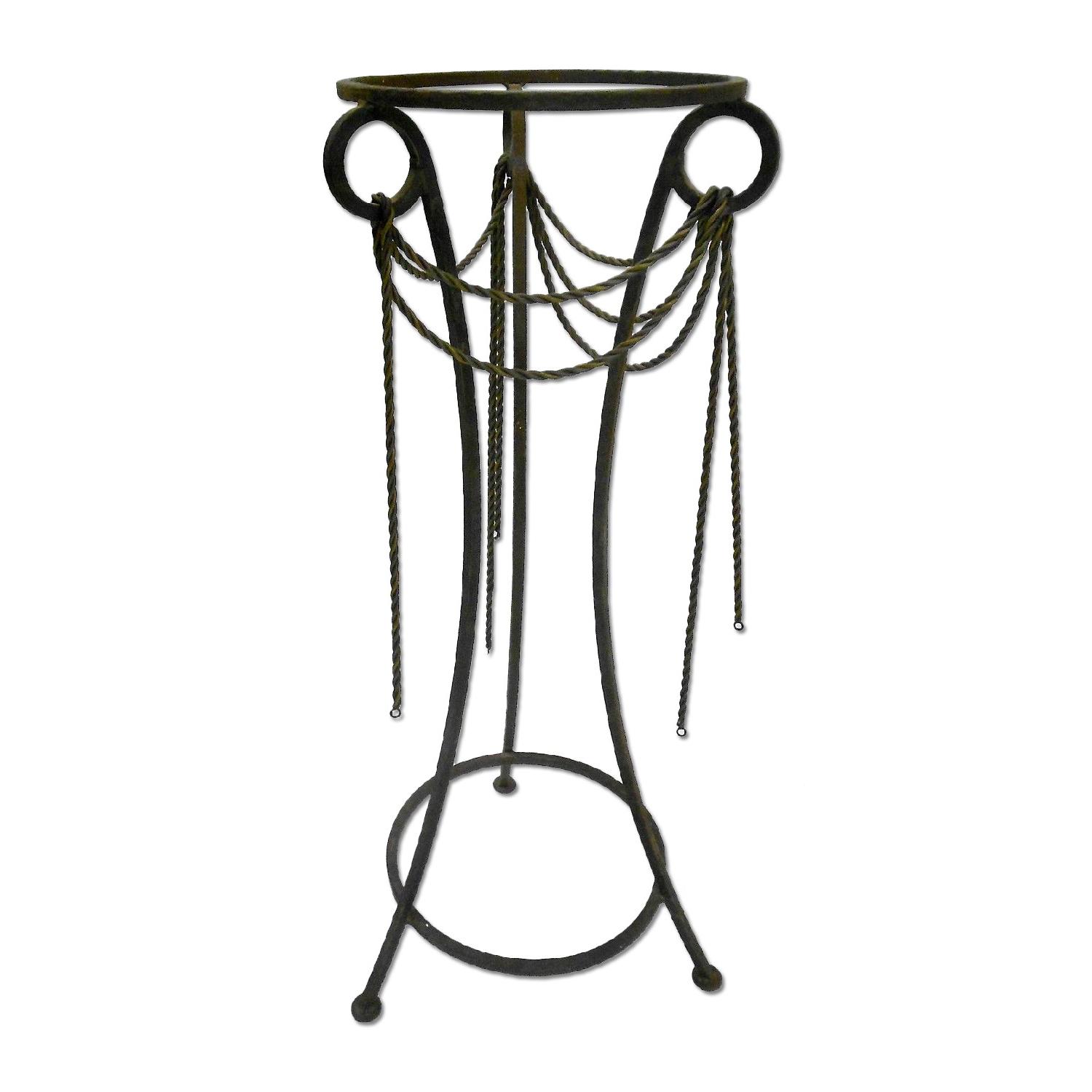 Wrought Iron Tall Pedestal AptDeco